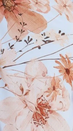 Wanita Off The Shoulder - Blue Floral