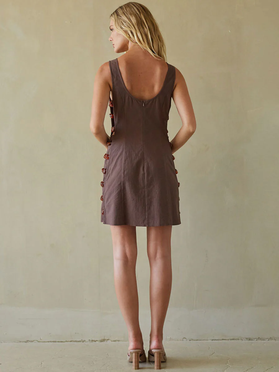 Zayla Beaded Mini Dress