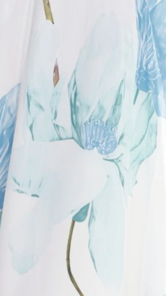 Lila Strapless Maxi Dress - Wildflower Blue