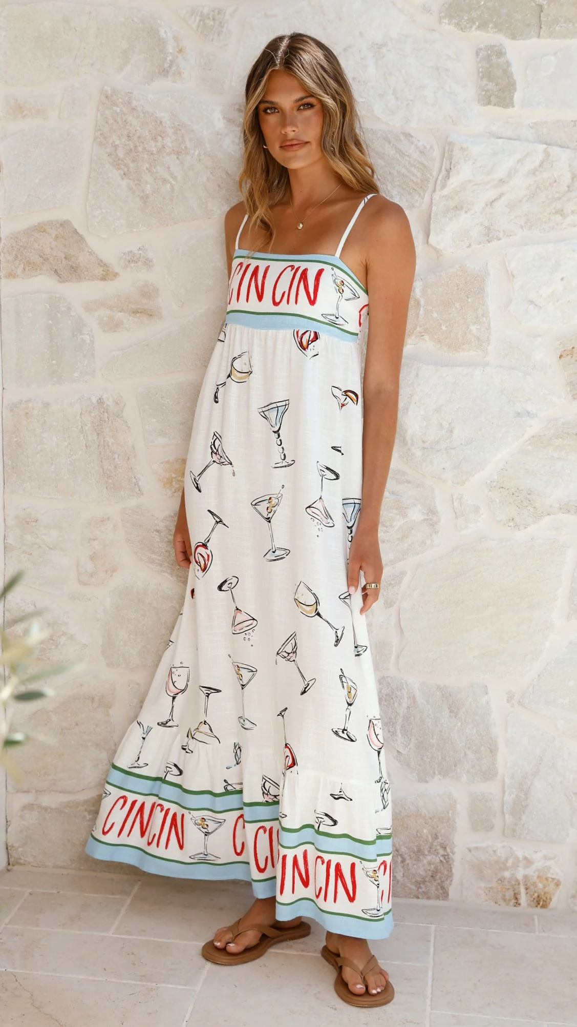 Tanicia Maxi Dress - Cin Cin Print