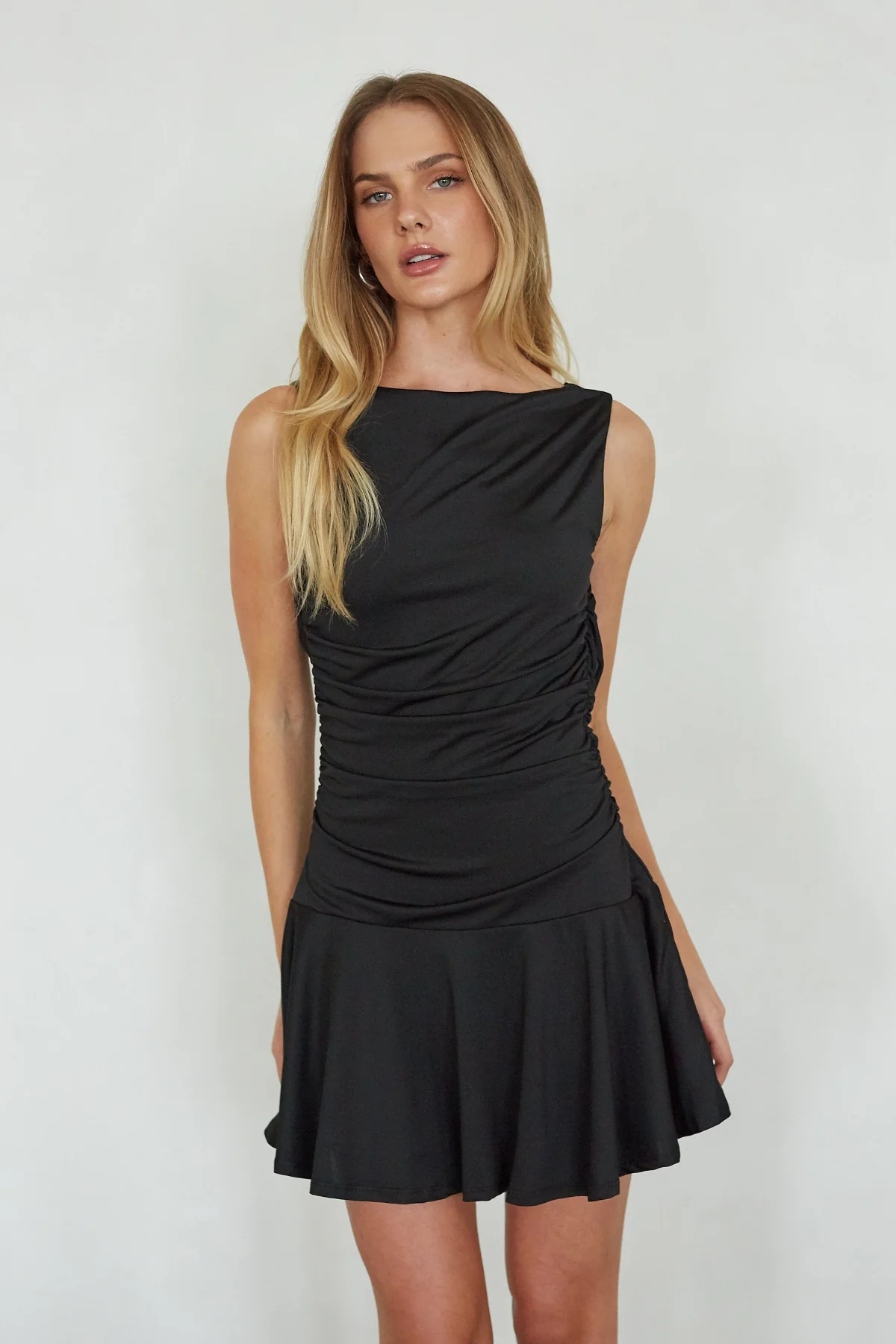 Liza Cowl Back Mini Dress