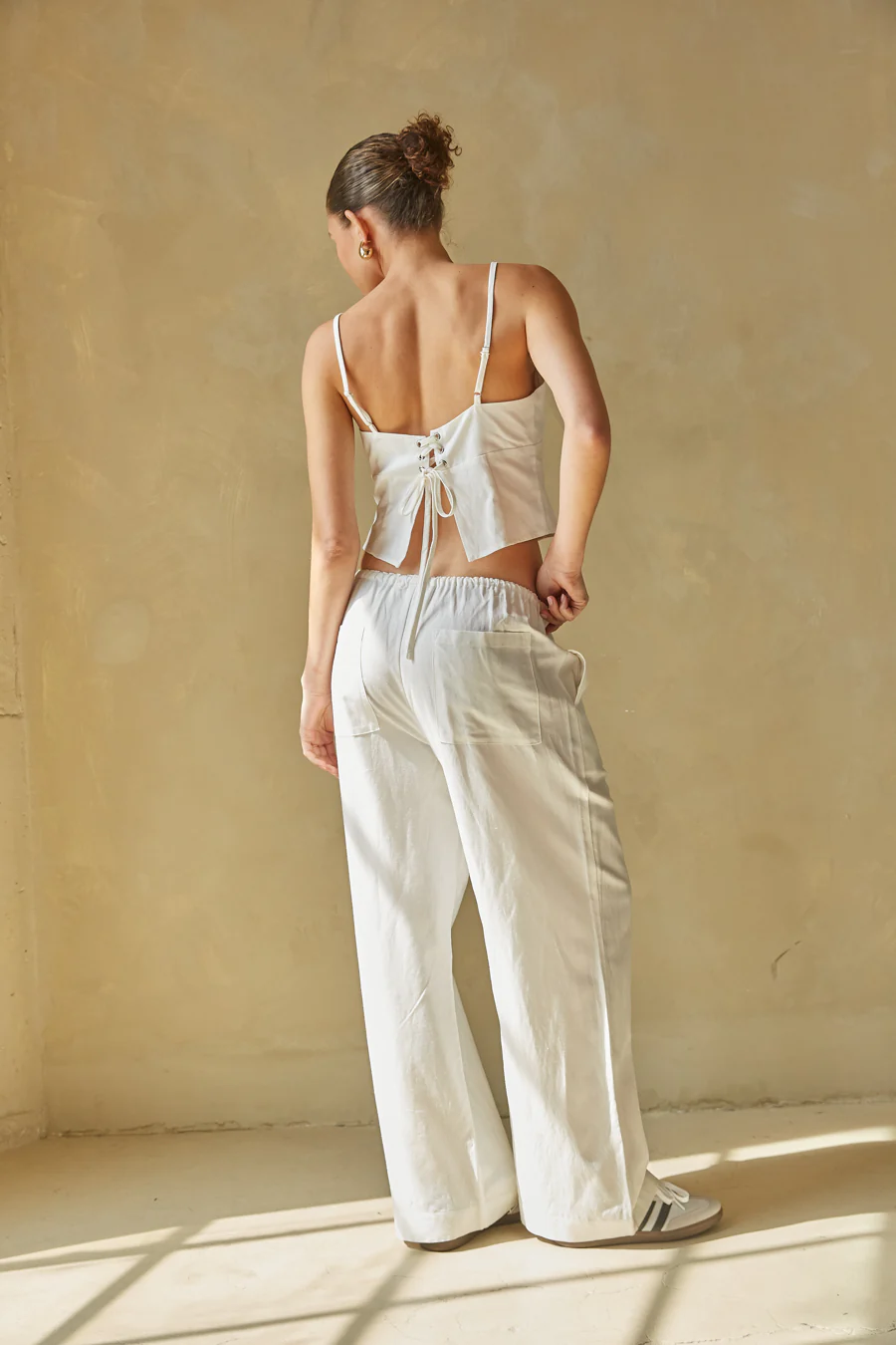 Camille Wide Leg Linen Pants