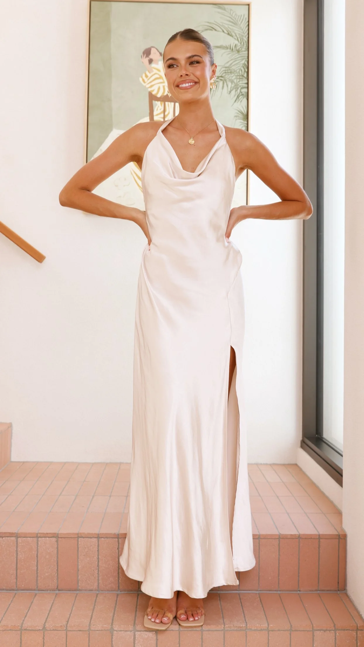 Sian Maxi Dress - Champagne