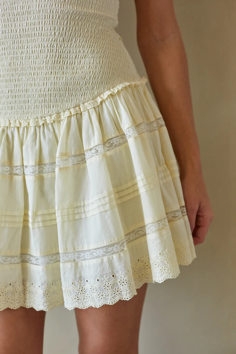 Hallie Smocked Mini Dress