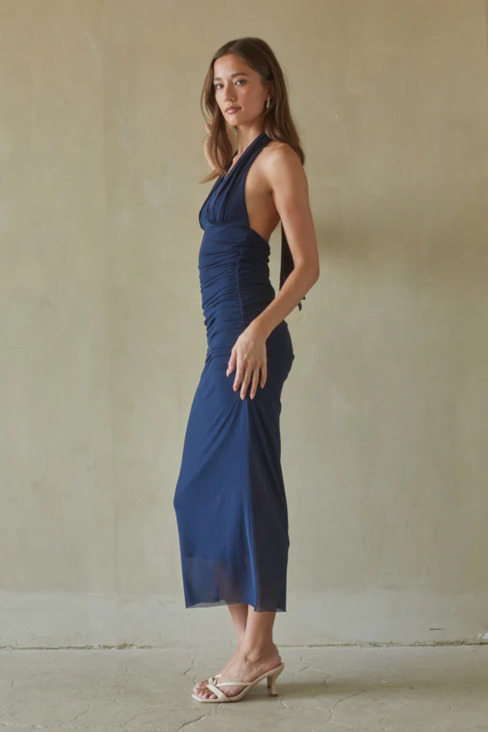 Enya Mesh Midi Dress