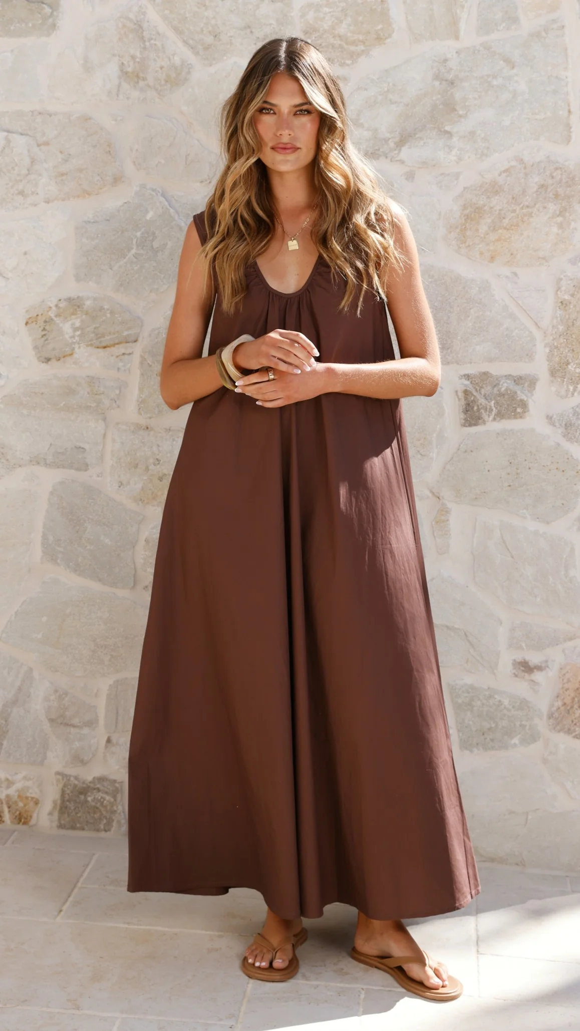 Scout Maxi Dress - Chocolate