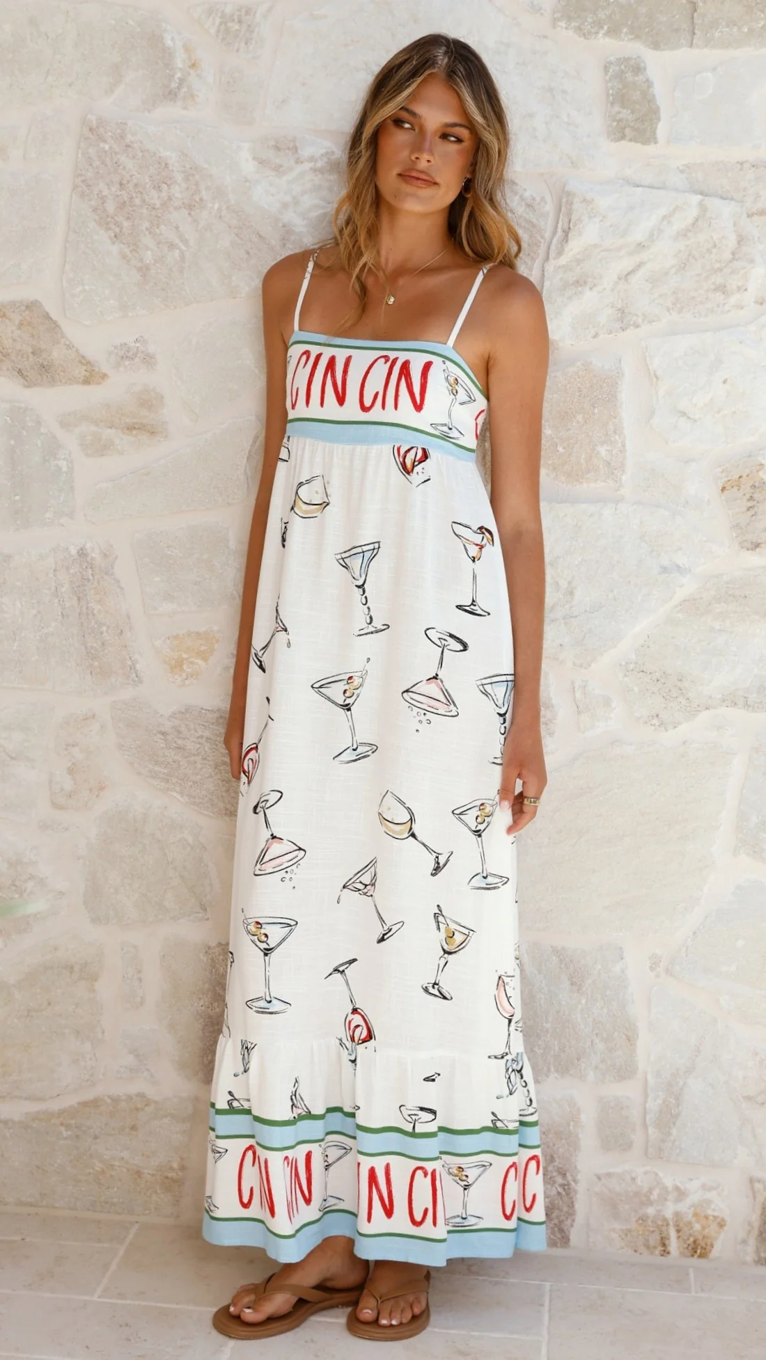 Tanicia Maxi Dress - Cin Cin Print