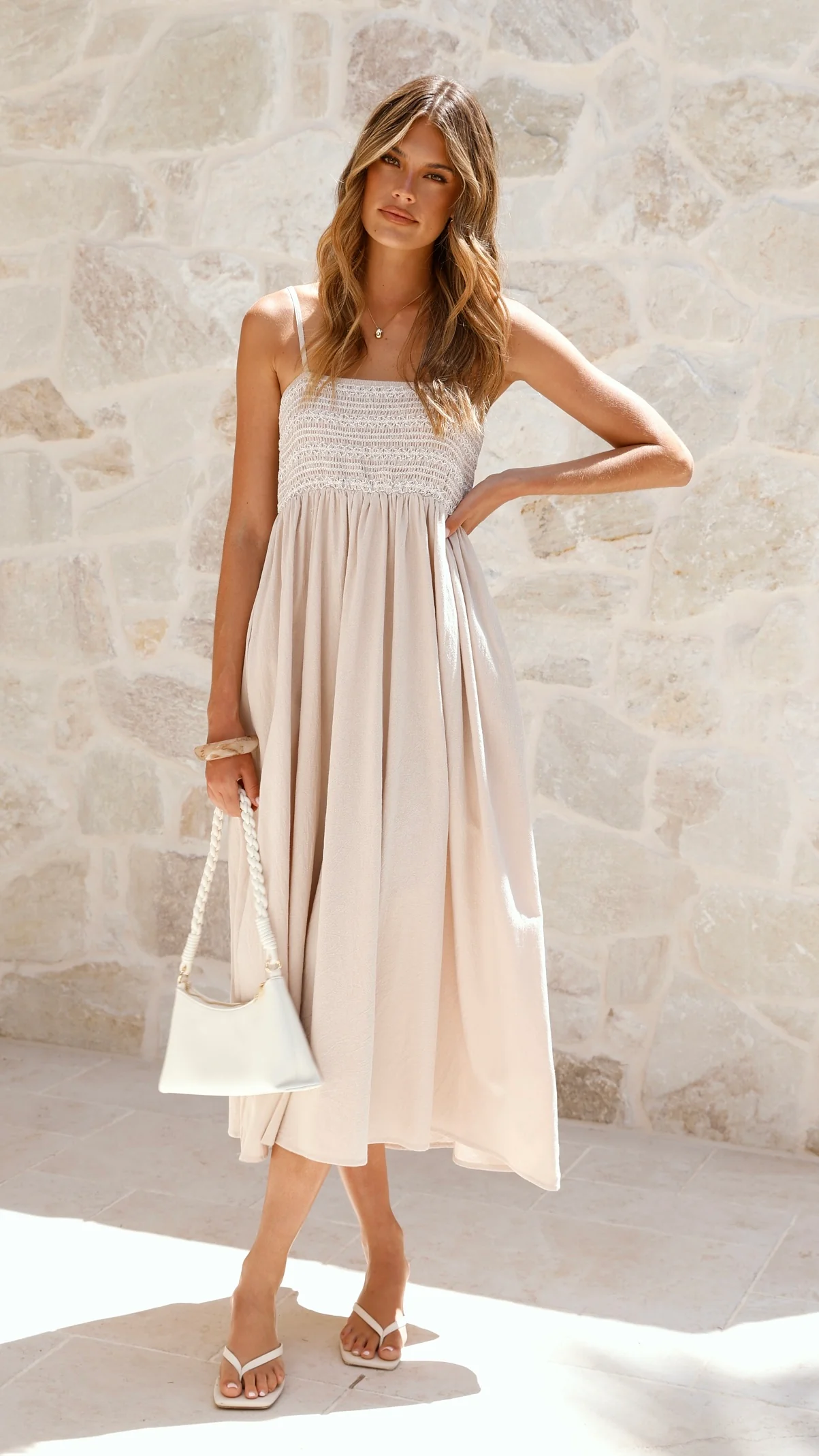 Kinsley Maxi Dress - Beige