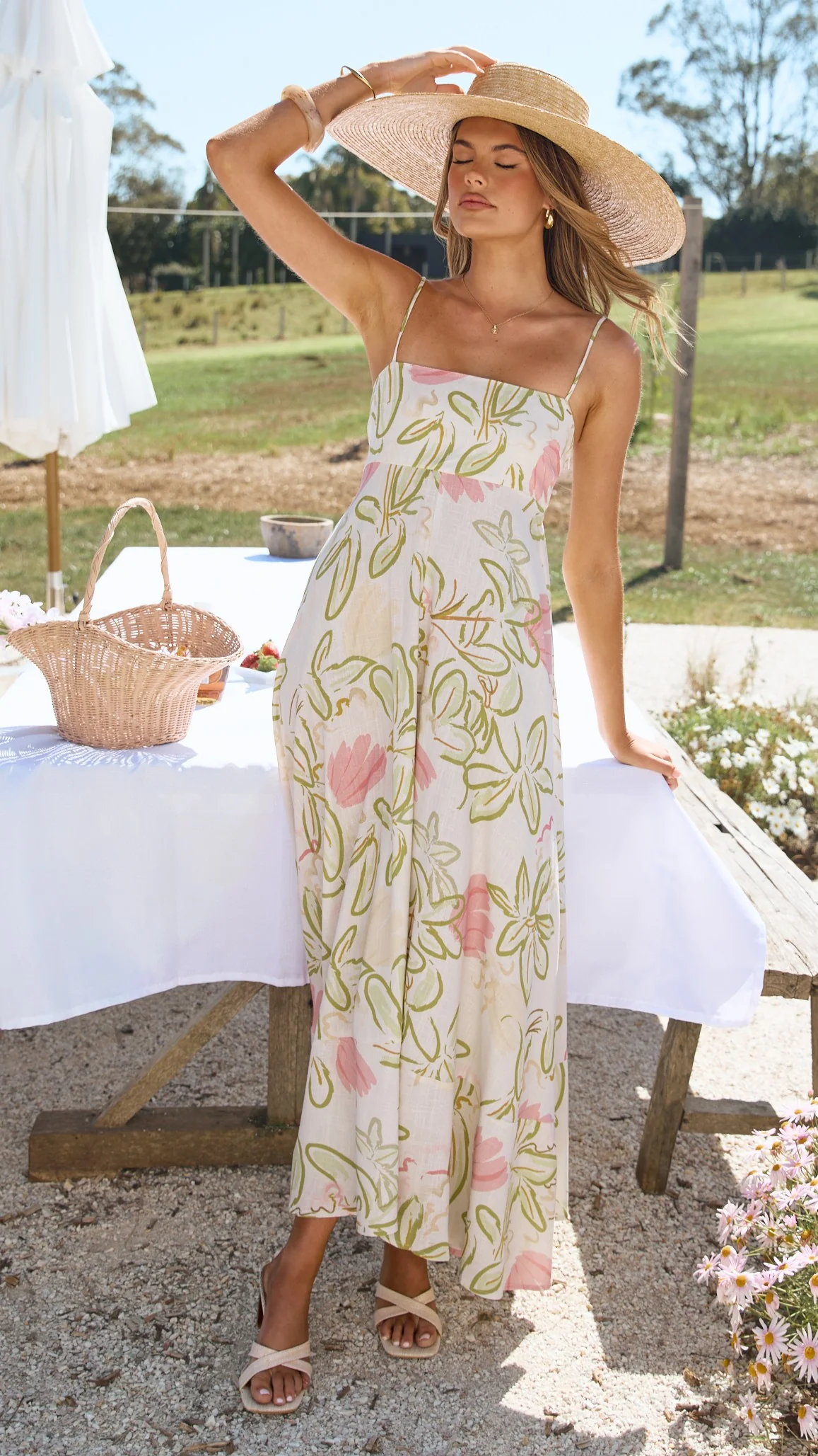 Kaethe Maxi Dress - Primavera Print
