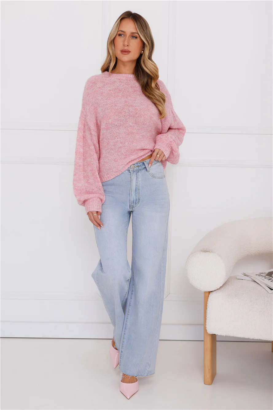 Sweater Weather Knit Pink