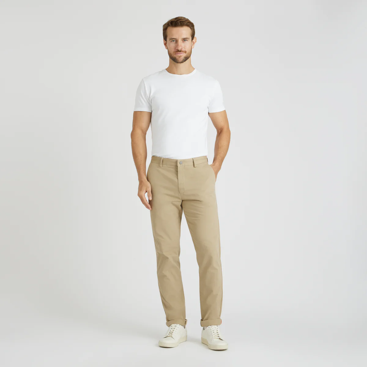 Classic, smart-casual cotton chinos