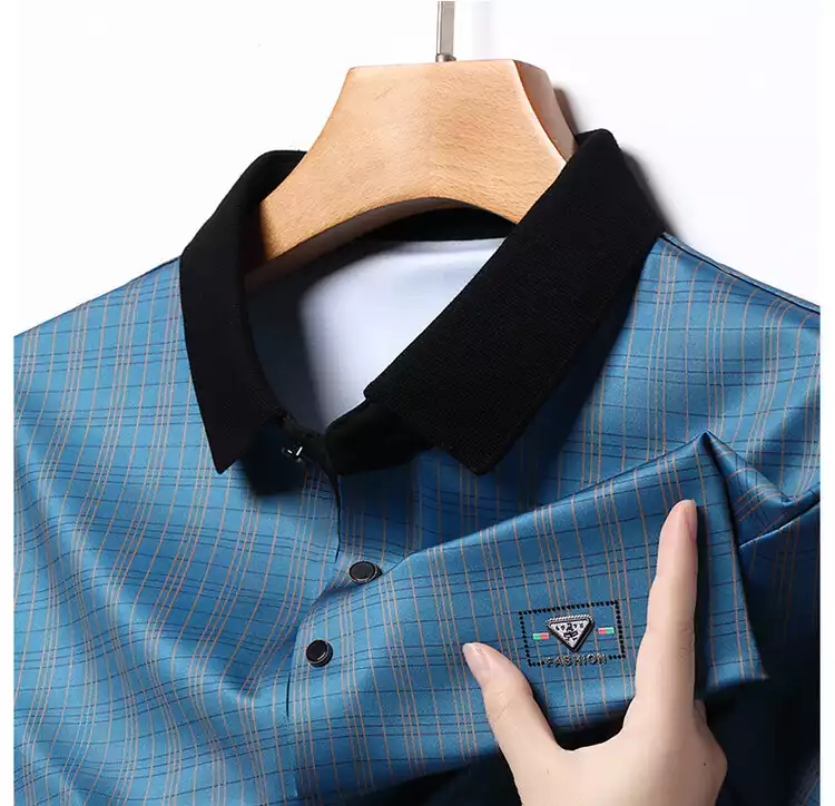 Ice silk short sleeve polo shirt
