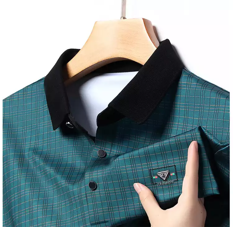 Ice silk short sleeve polo shirt
