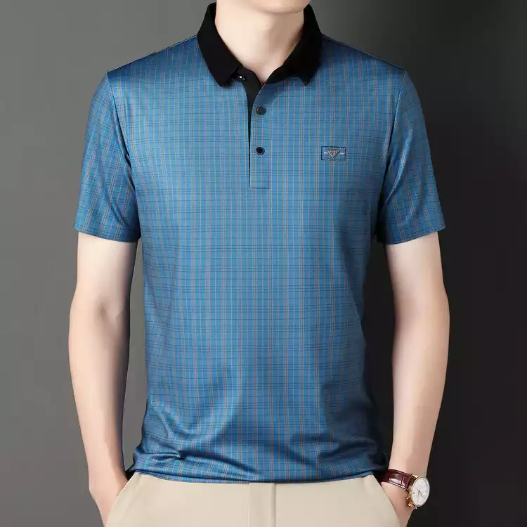 Ice silk short sleeve polo shirt