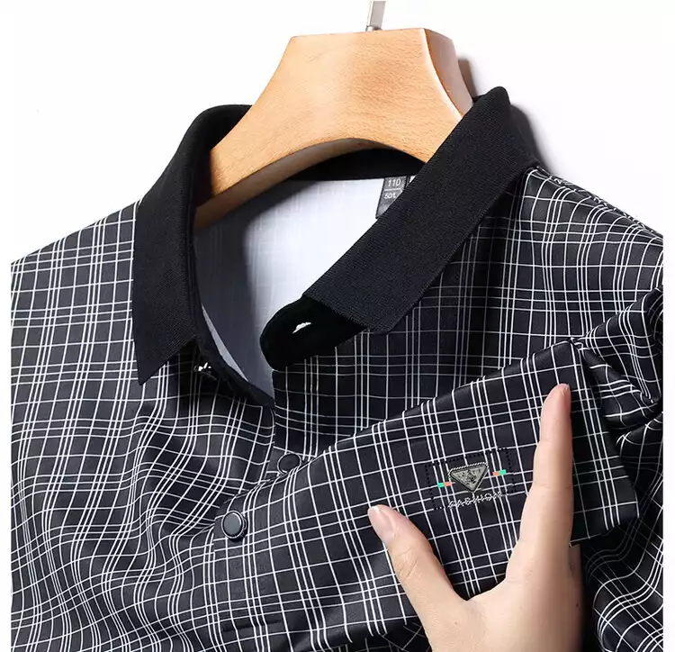 Ice silk short sleeve polo shirt
