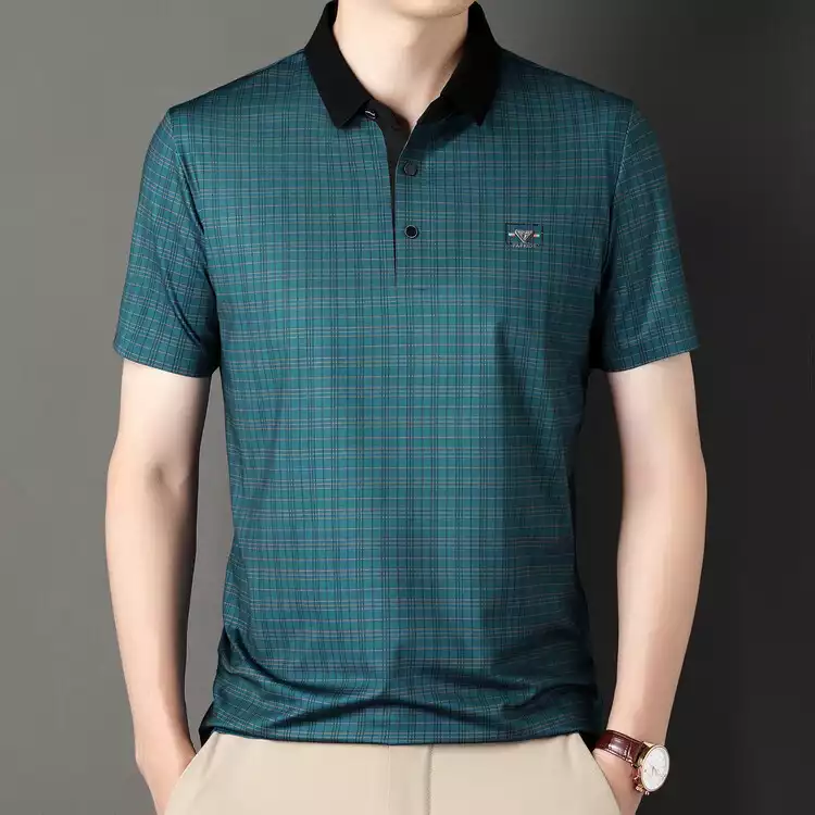 Ice silk short sleeve polo shirt