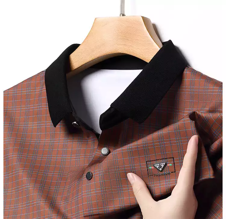 Ice silk short sleeve polo shirt