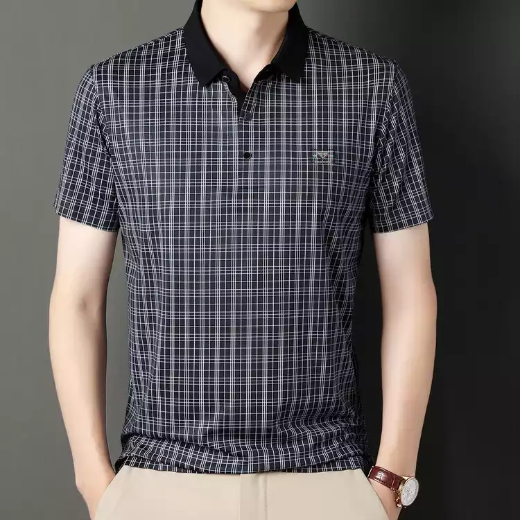 Ice silk short sleeve polo shirt