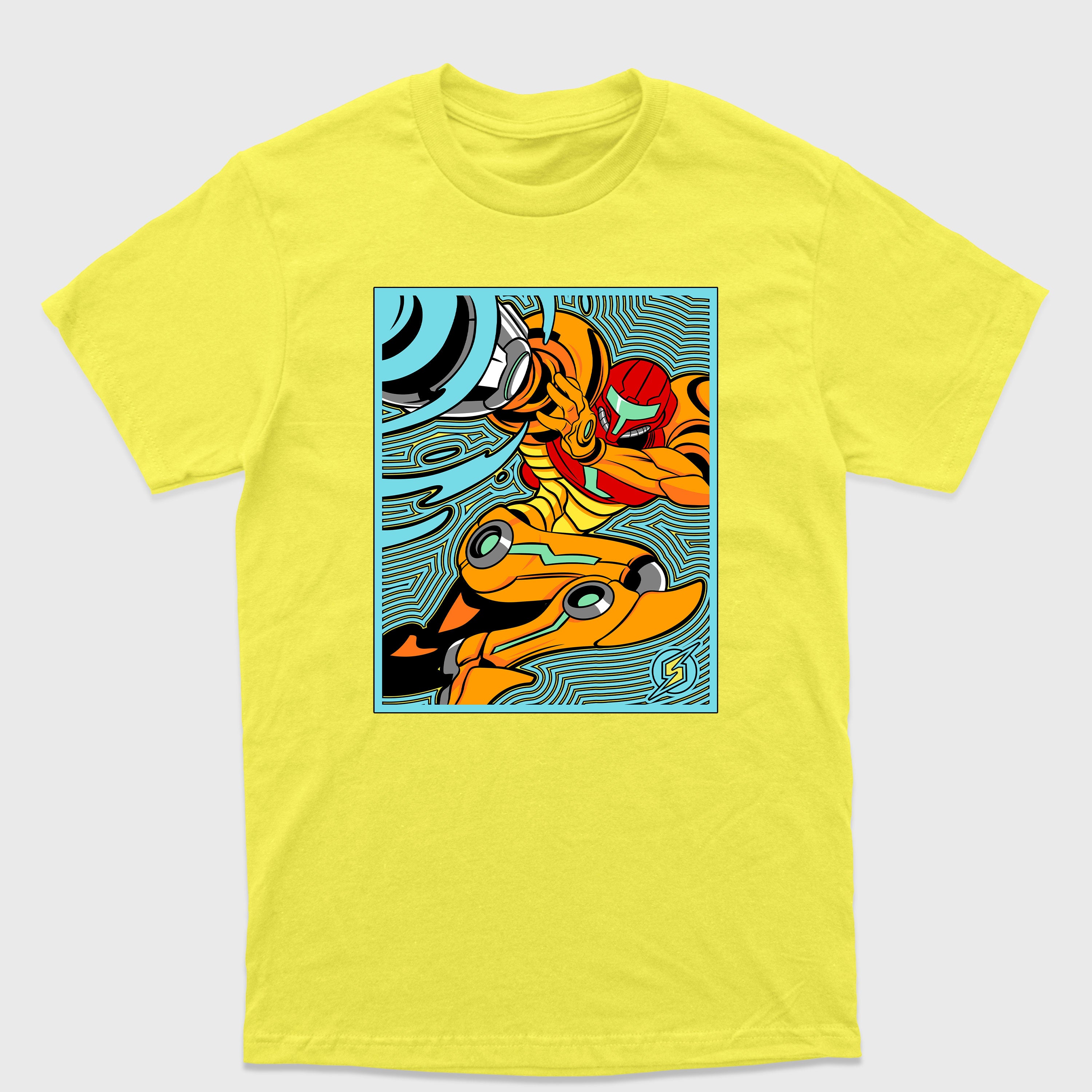 Camiseta Básica Samus Metroit Game