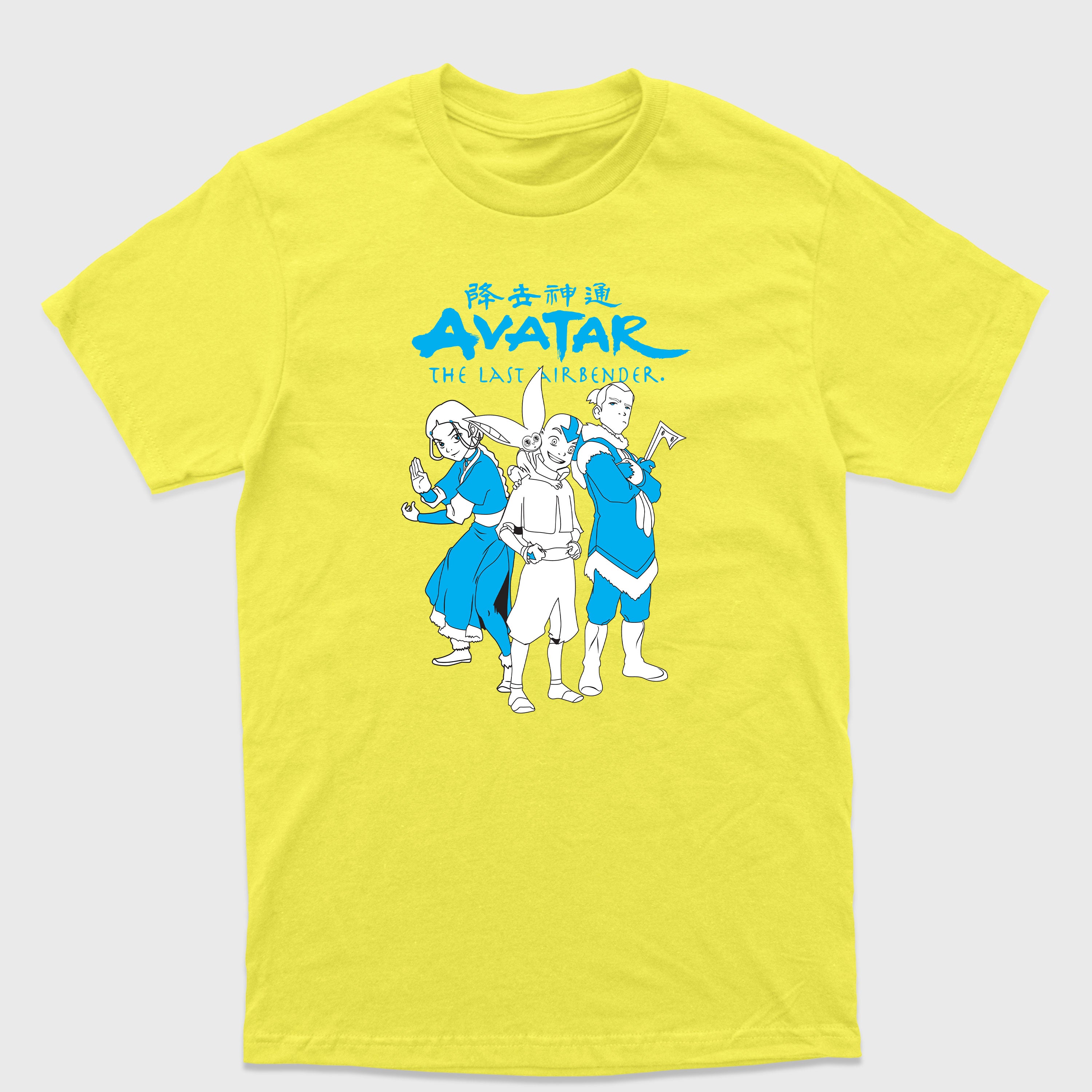 Camiseta Básica Aang Katara Sokka e Appa