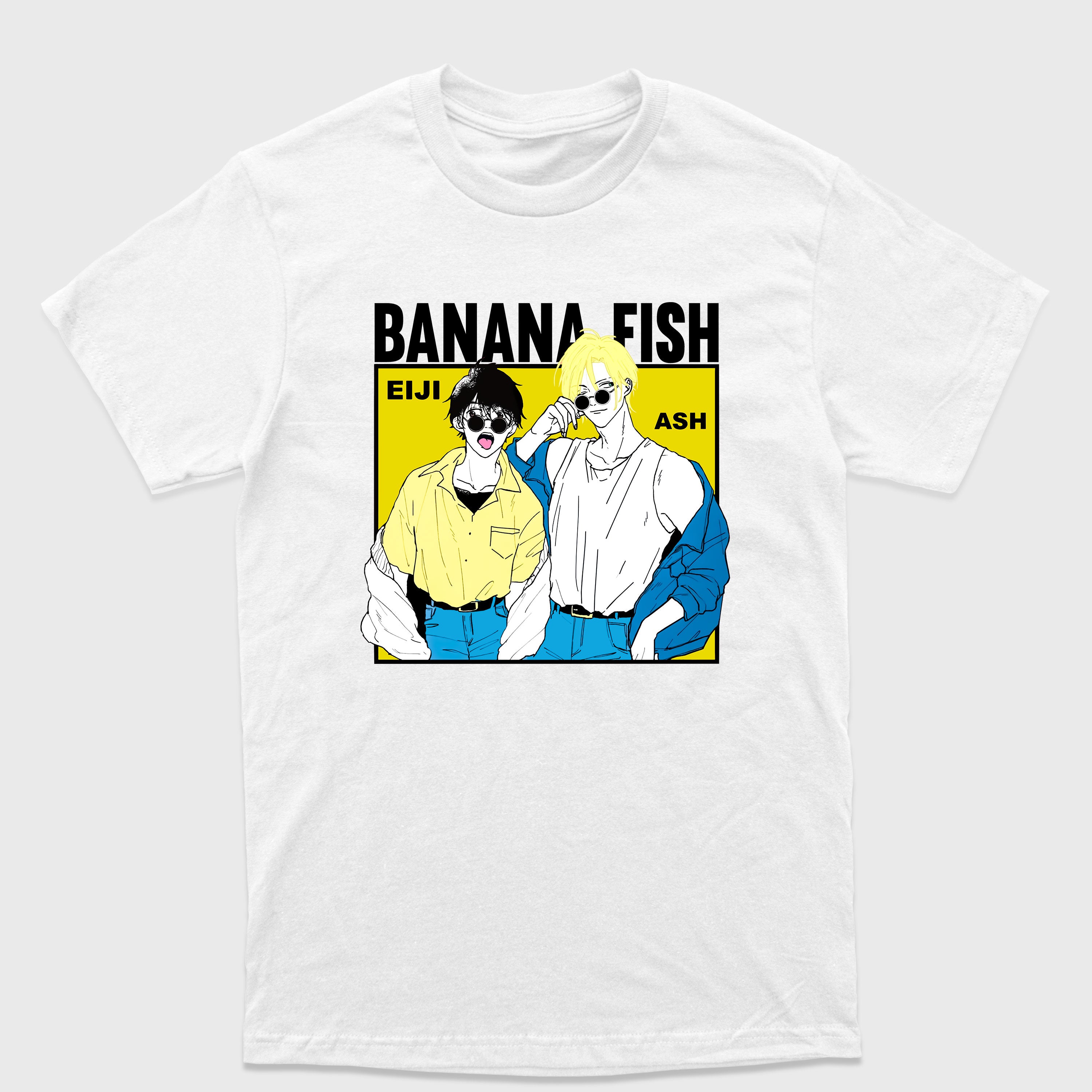 Camiseta Básica Ash e Eiji Banana Fish