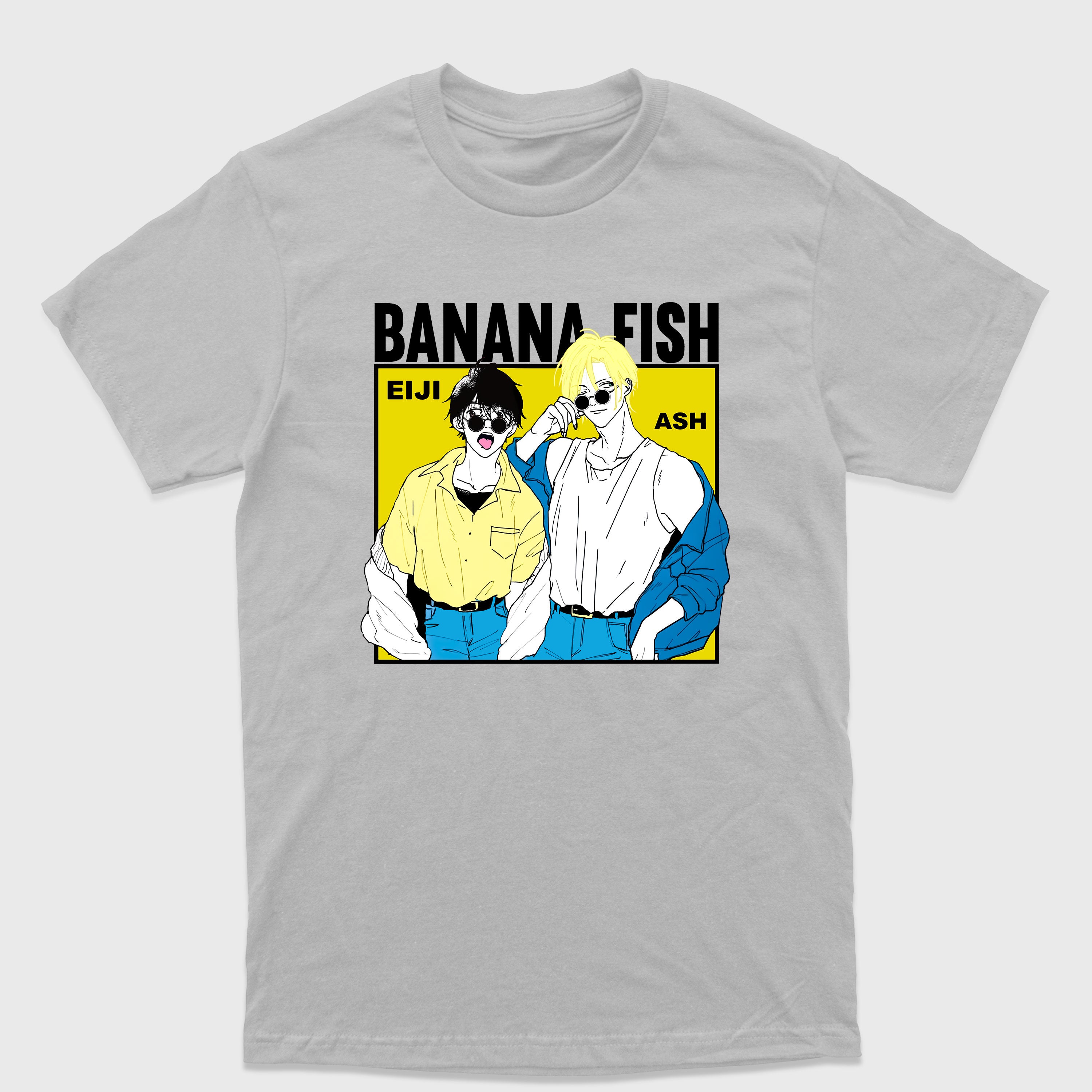 Camiseta Básica Ash e Eiji Banana Fish