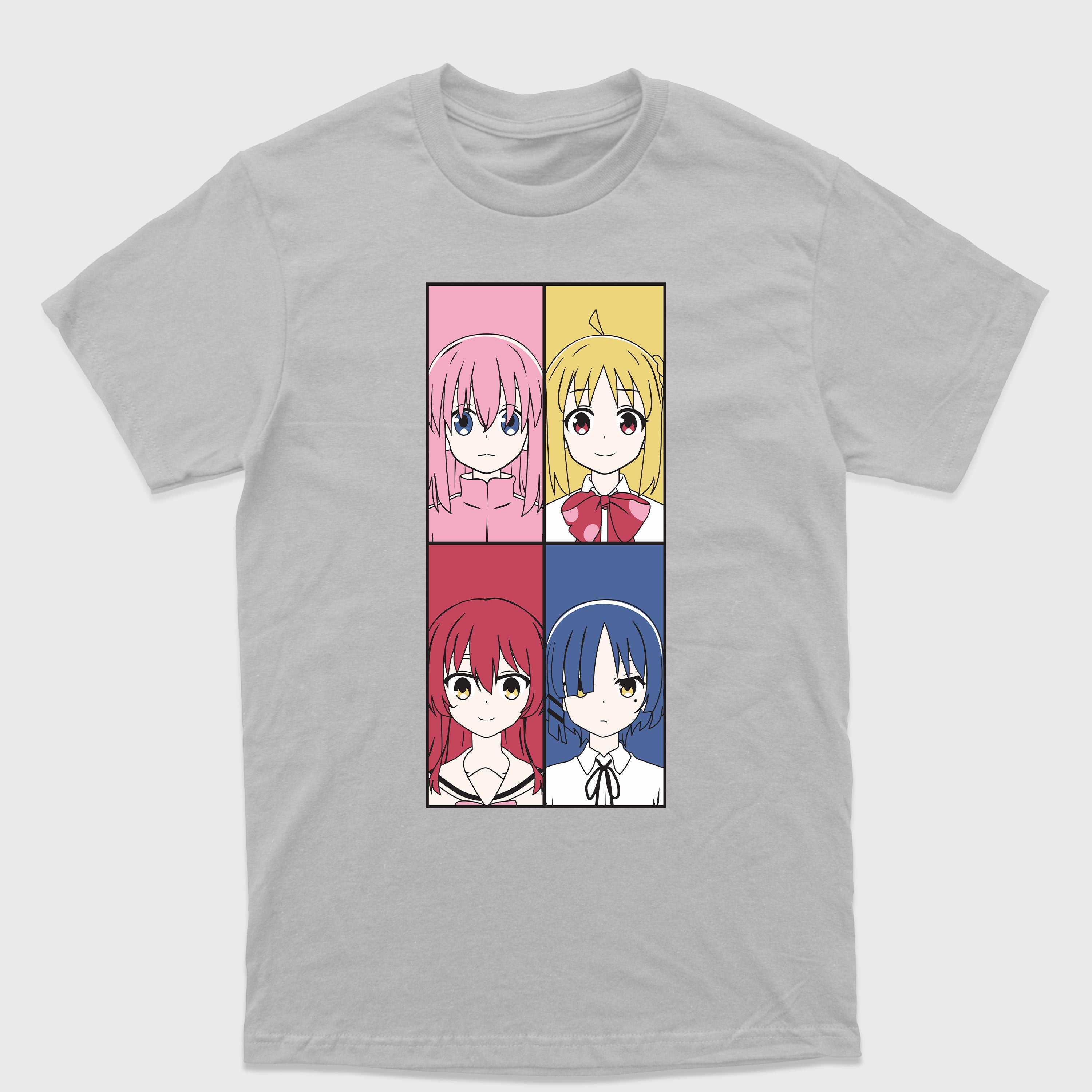 Camiseta Básica Goto Nijika Kita Ryo Bocchi the Rock