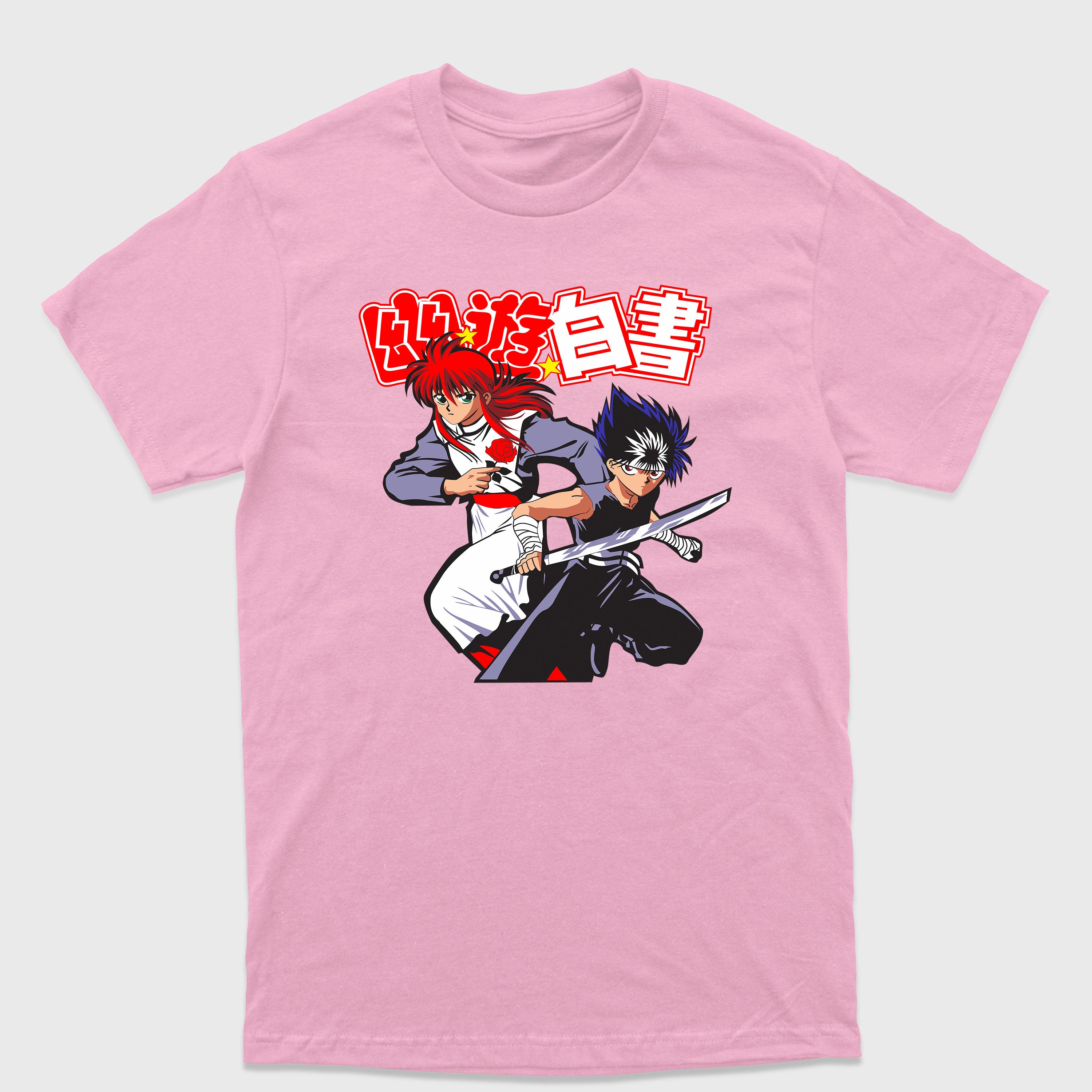 Camiseta Básica Kurama e Hiei Yu Yu Hakusho