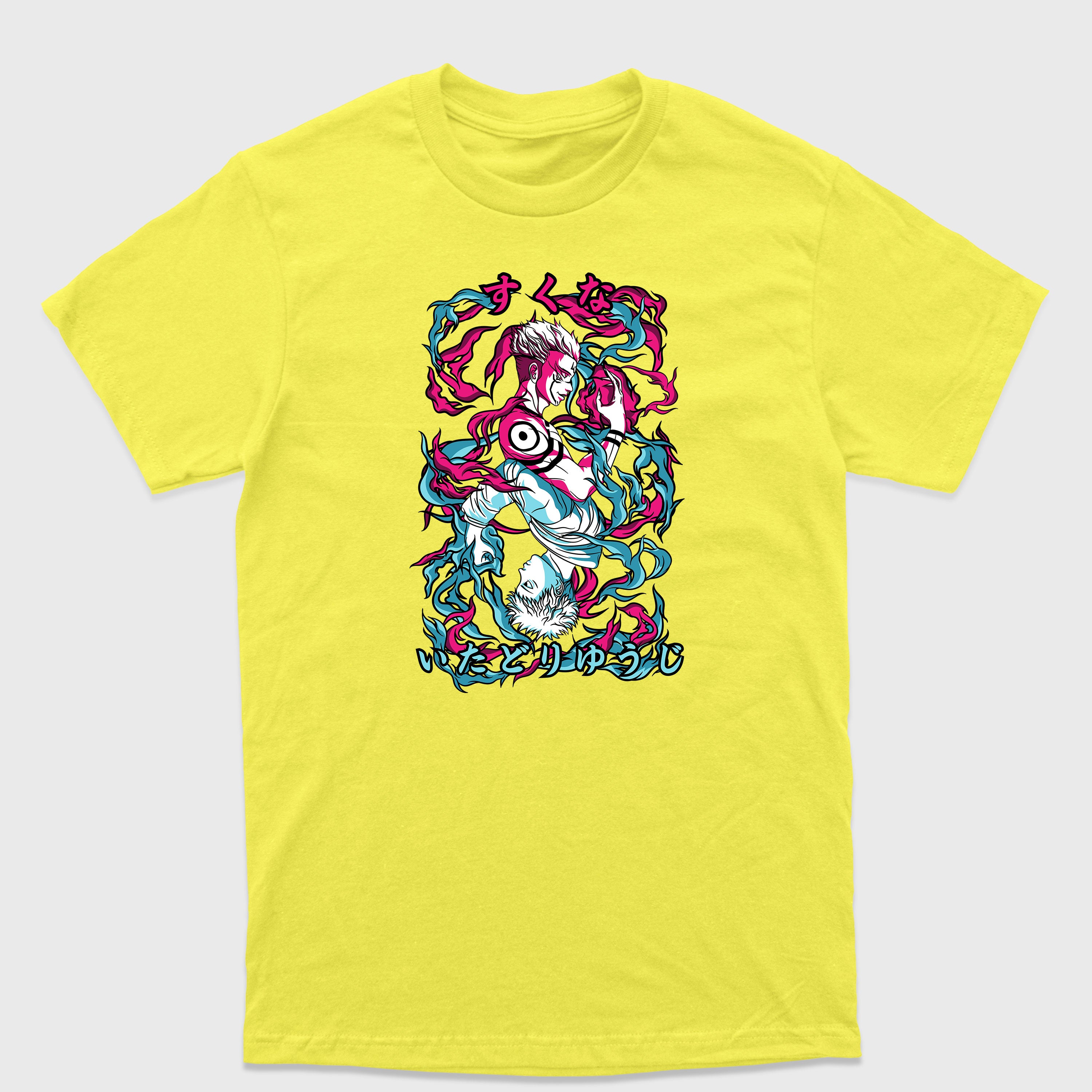 Camiseta Básica Yuji e Sukuna Jujutsu Kaisen
