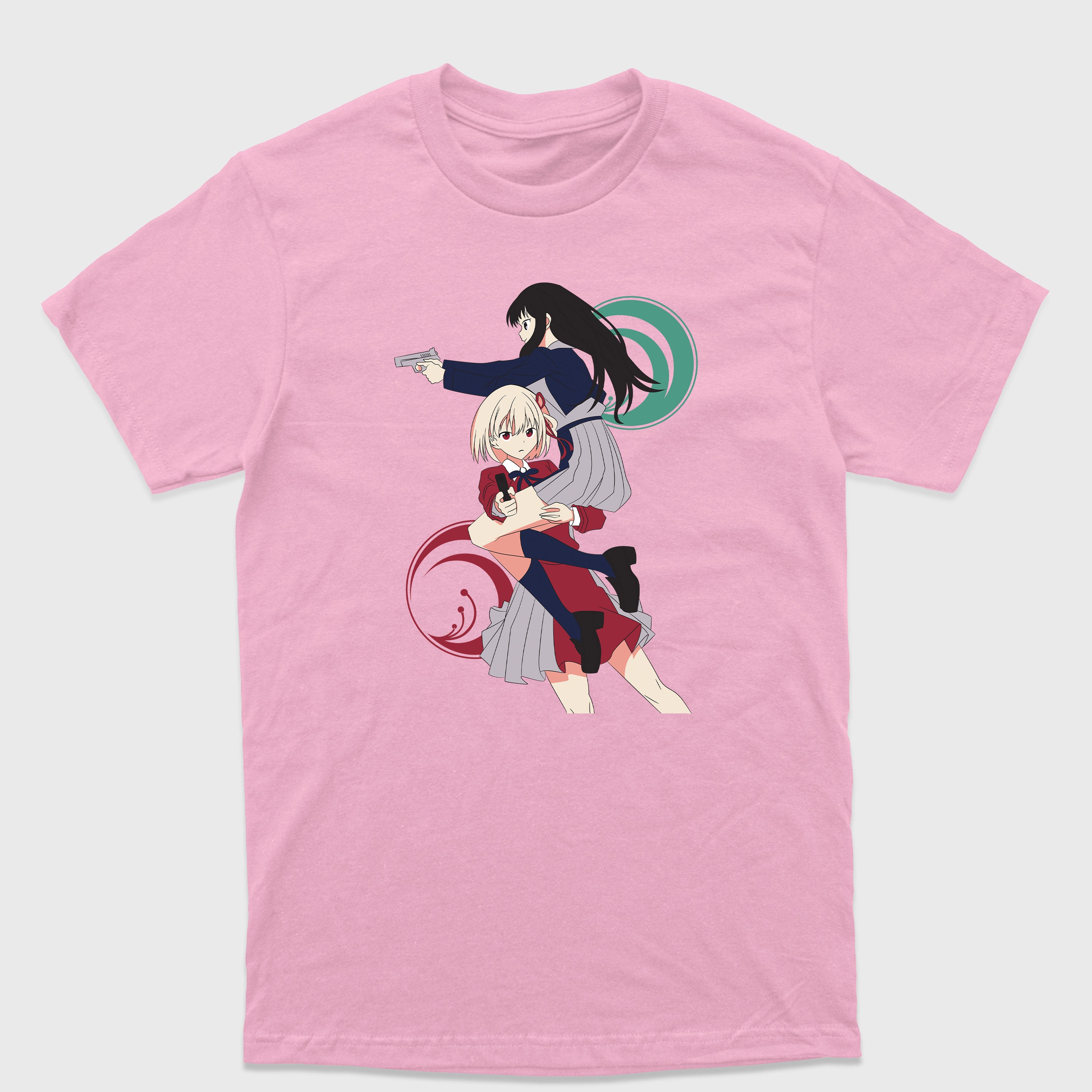 Camiseta Básica Inoue e Chisato Lycoris Recoil