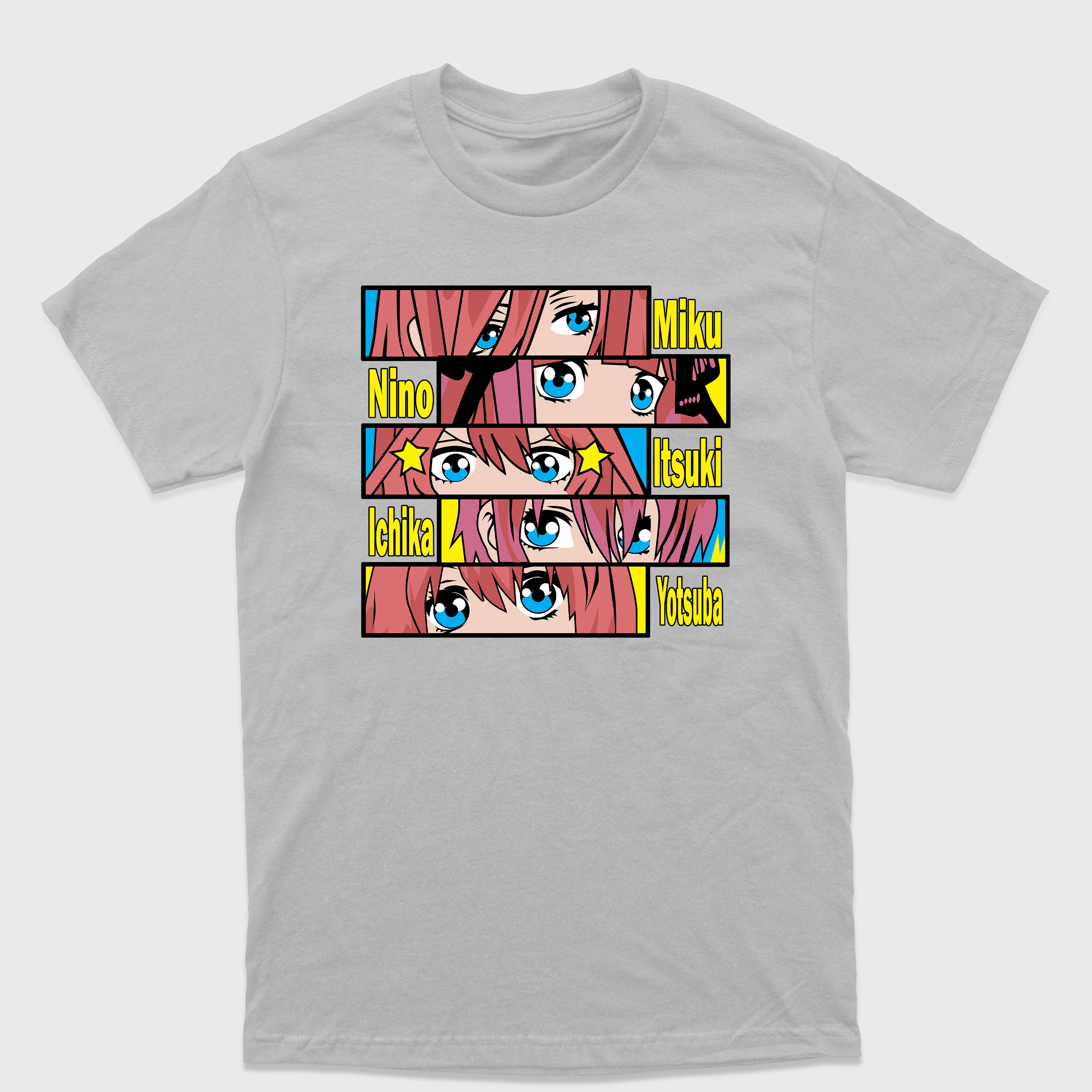 Camiseta Básica Eyes Five Sisters The Quintessential Quintuplets