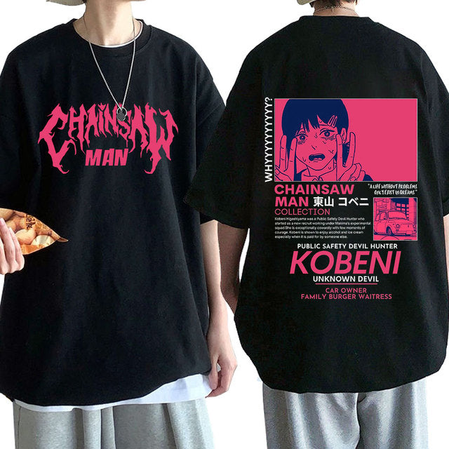 Camiseta Básica Chainsaw Man Kobeni