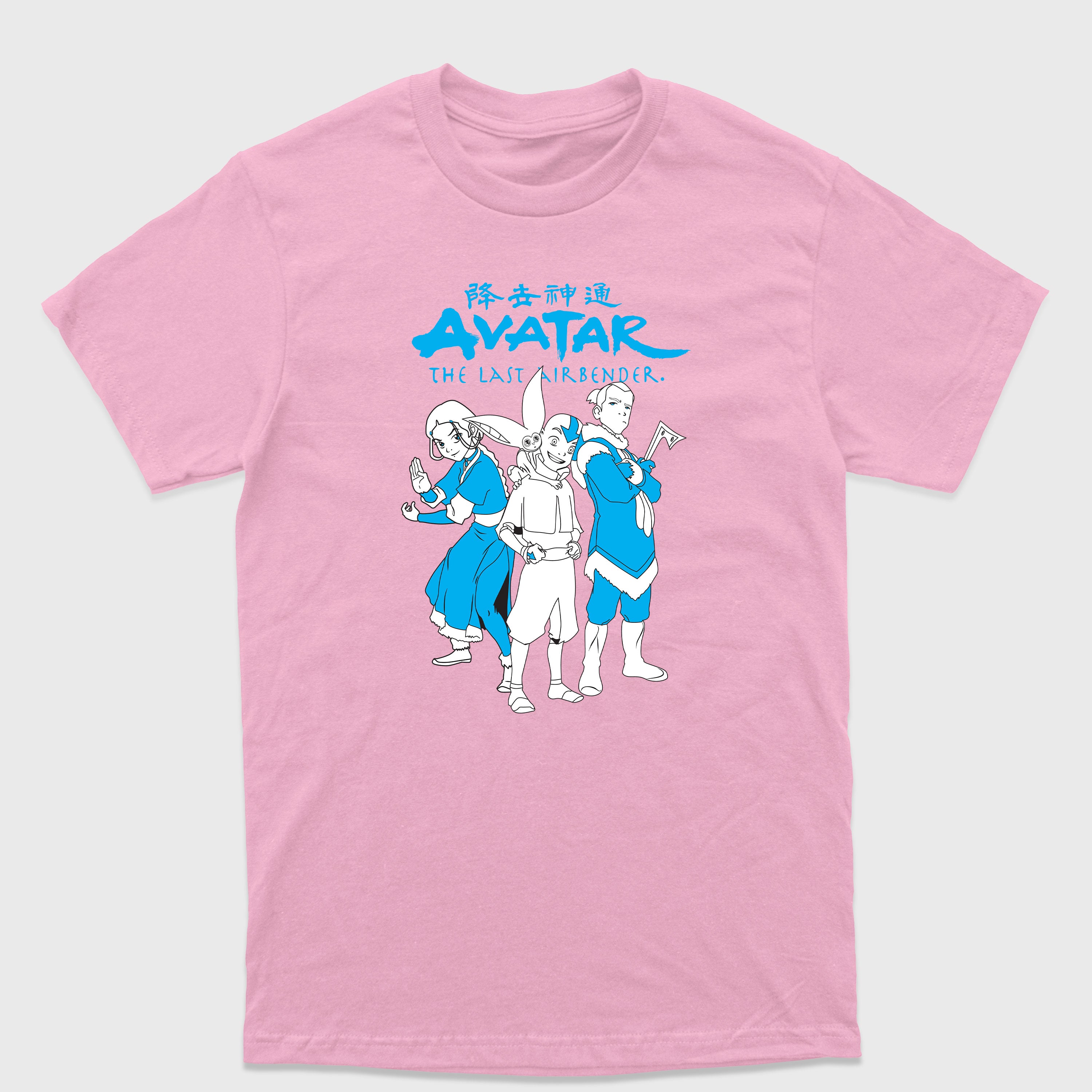 Camiseta Básica Aang Katara Sokka e Appa