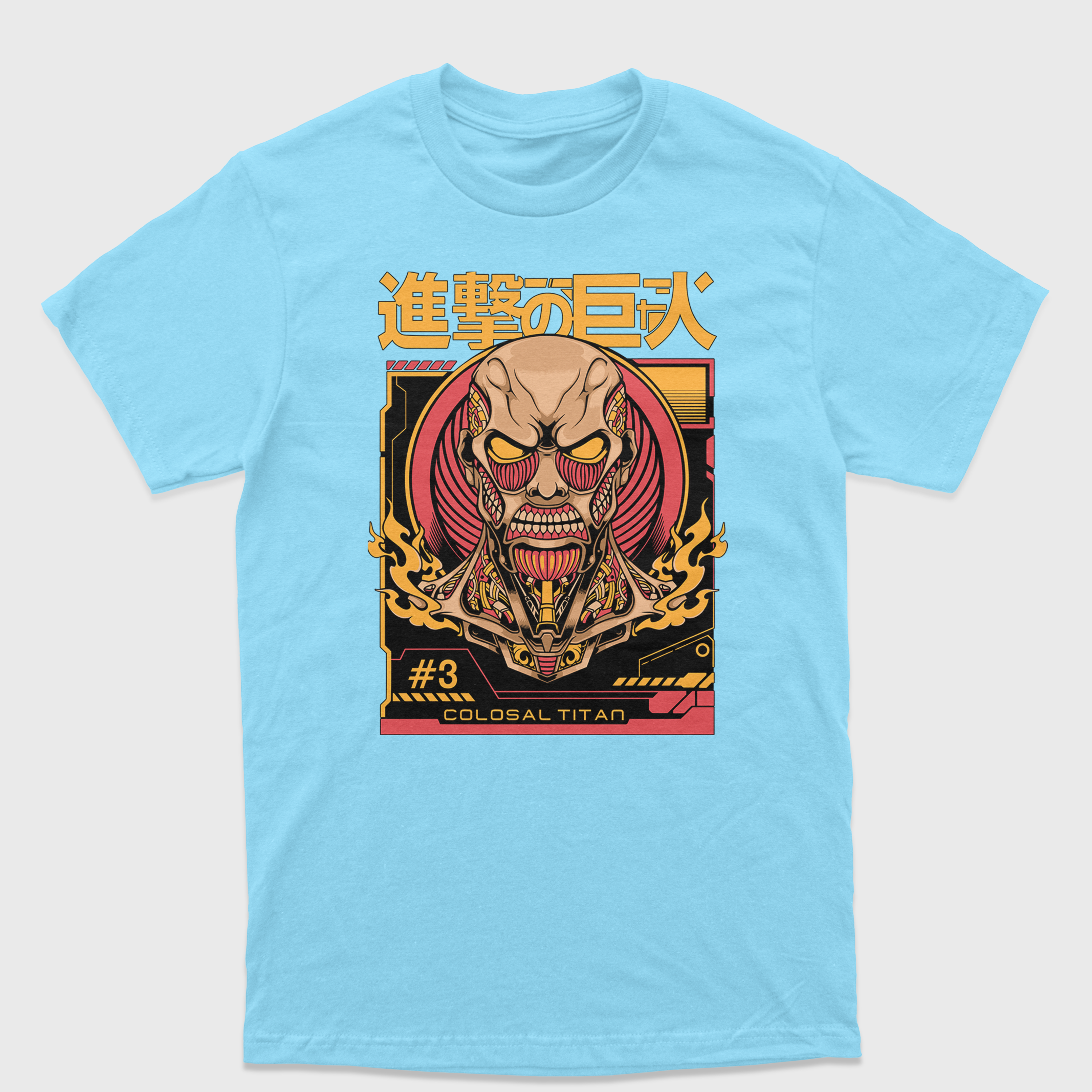 Camiseta Attack On Tiran Colosal Titan