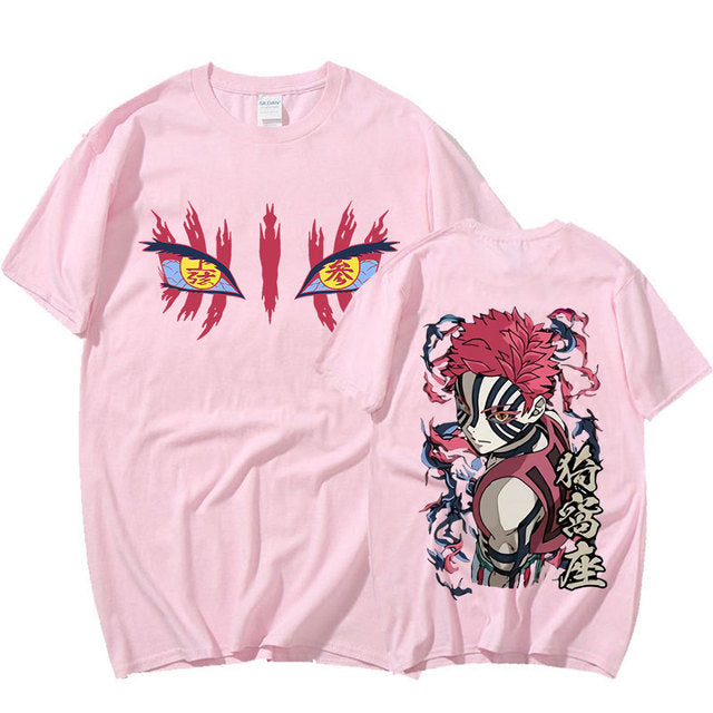 Camiseta Básica Akaza Lua Superior Demon Slayer