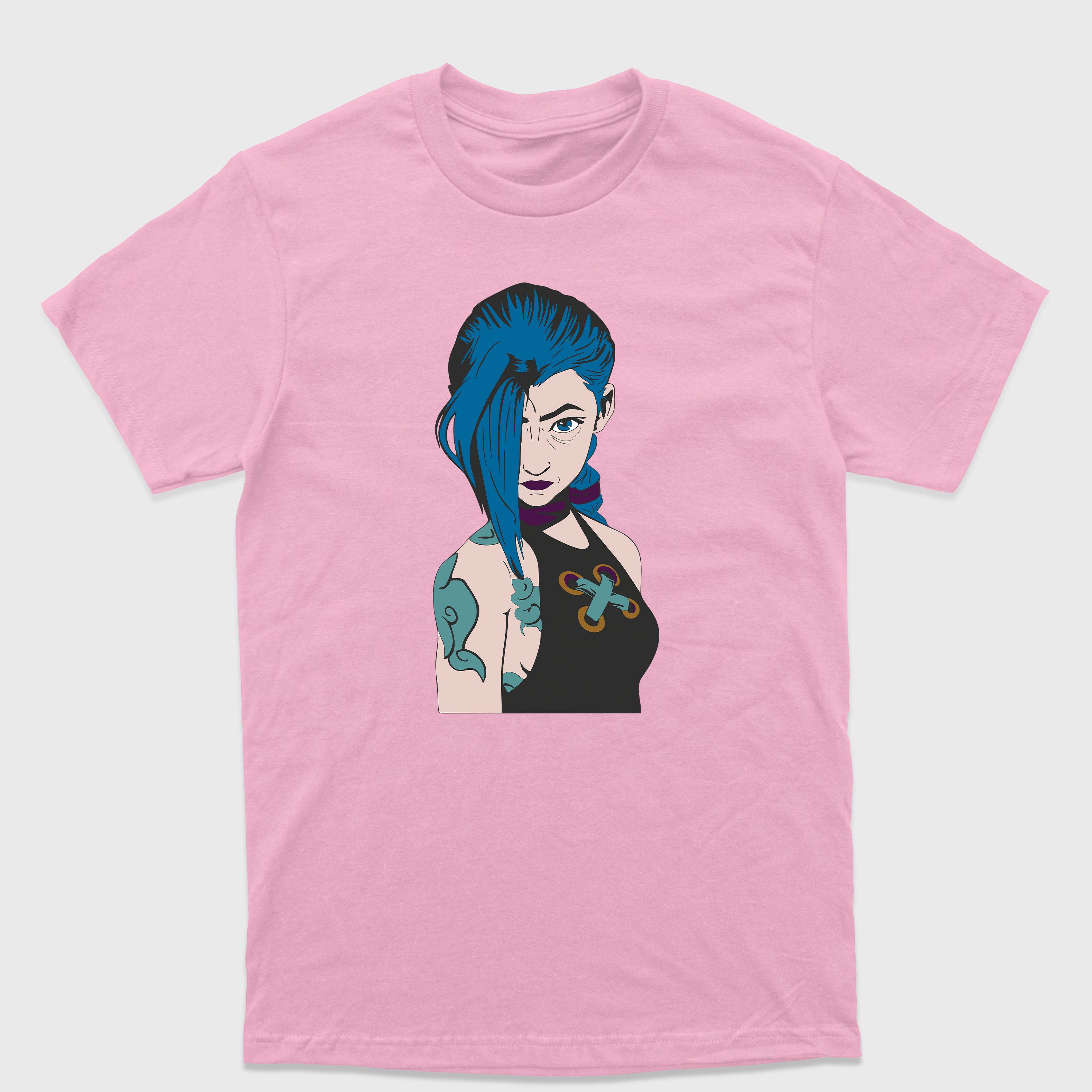 Camiseta Básica Jinx Arcane League of Legends