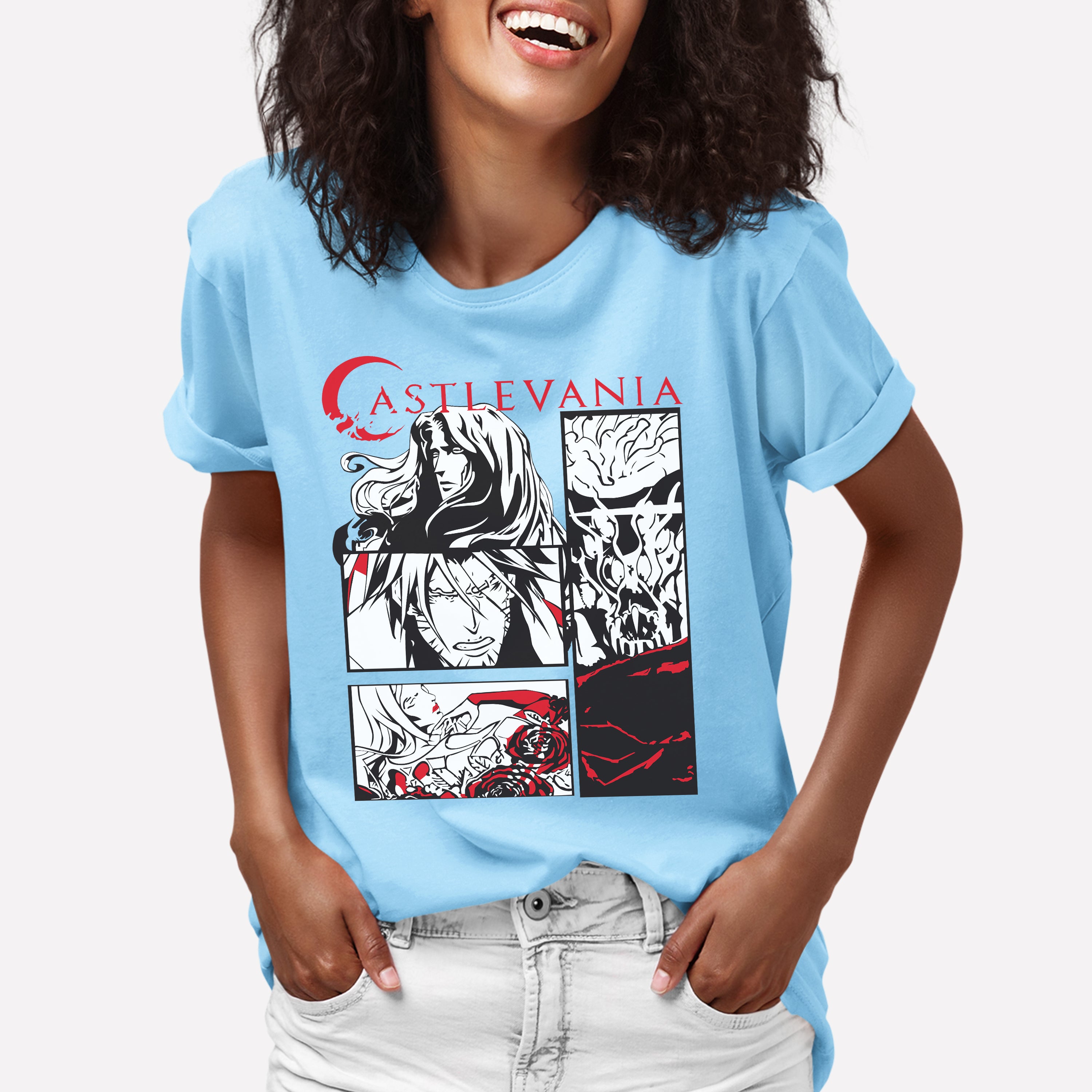 Camiseta Anime Castlevania Personagens