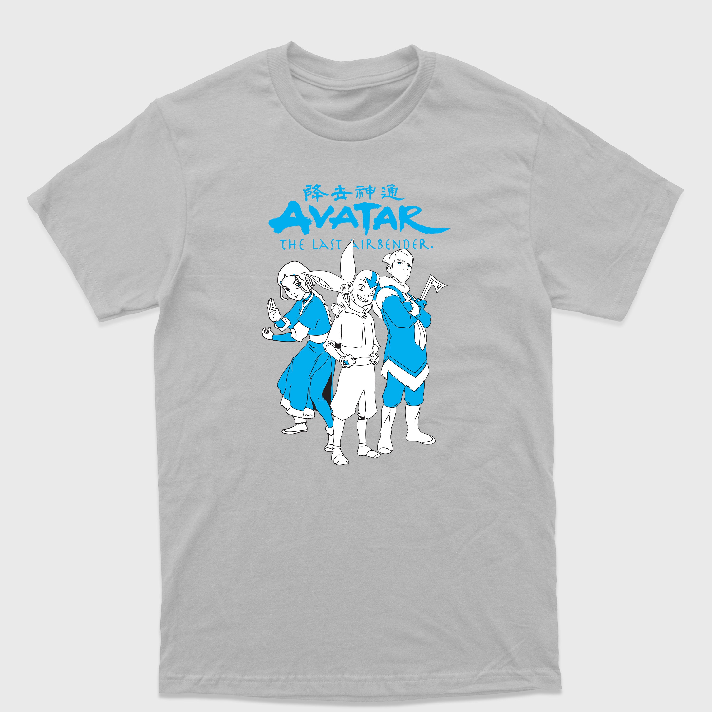 Camiseta Básica Aang Katara Sokka e Appa