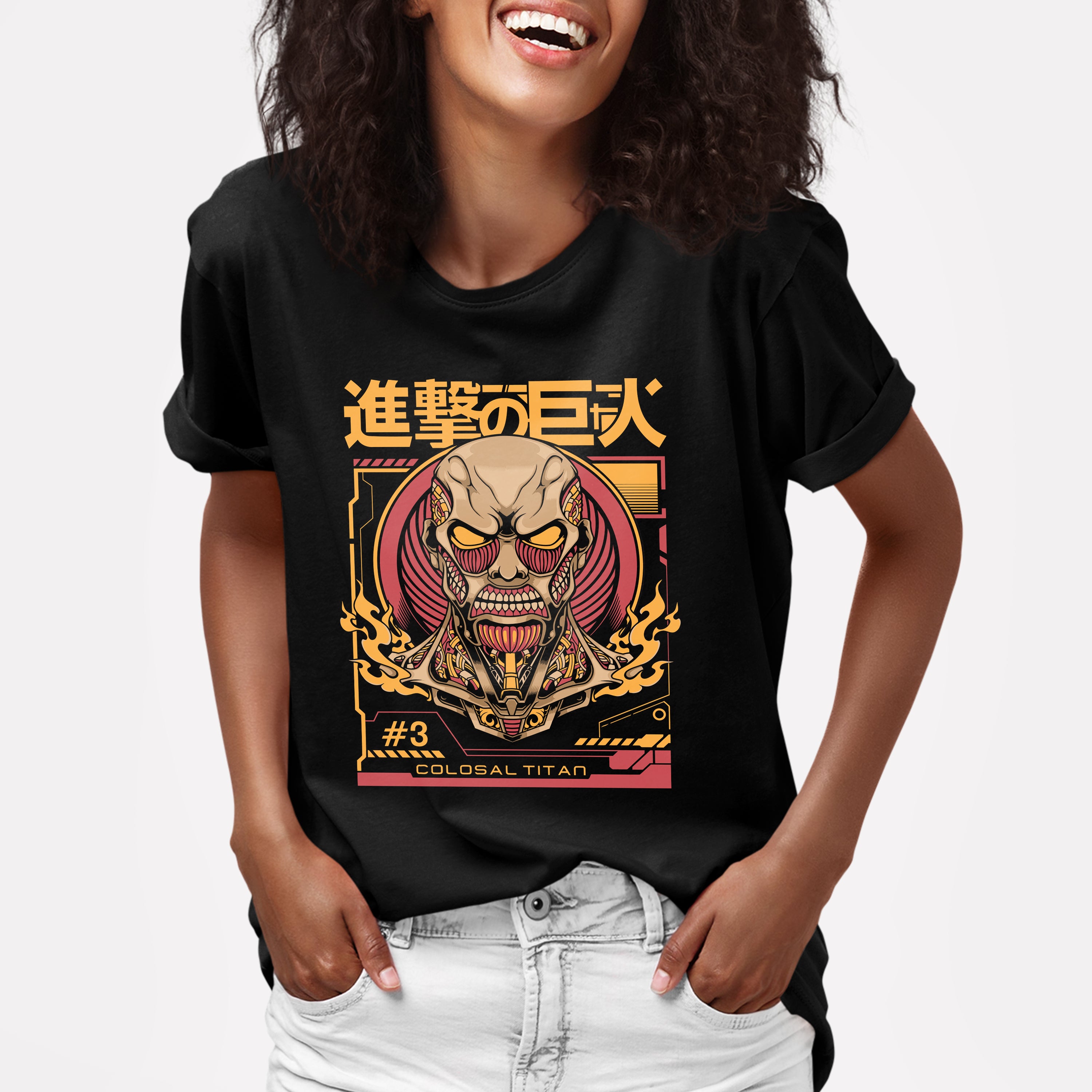 Camiseta Attack On Tiran Colosal Titan