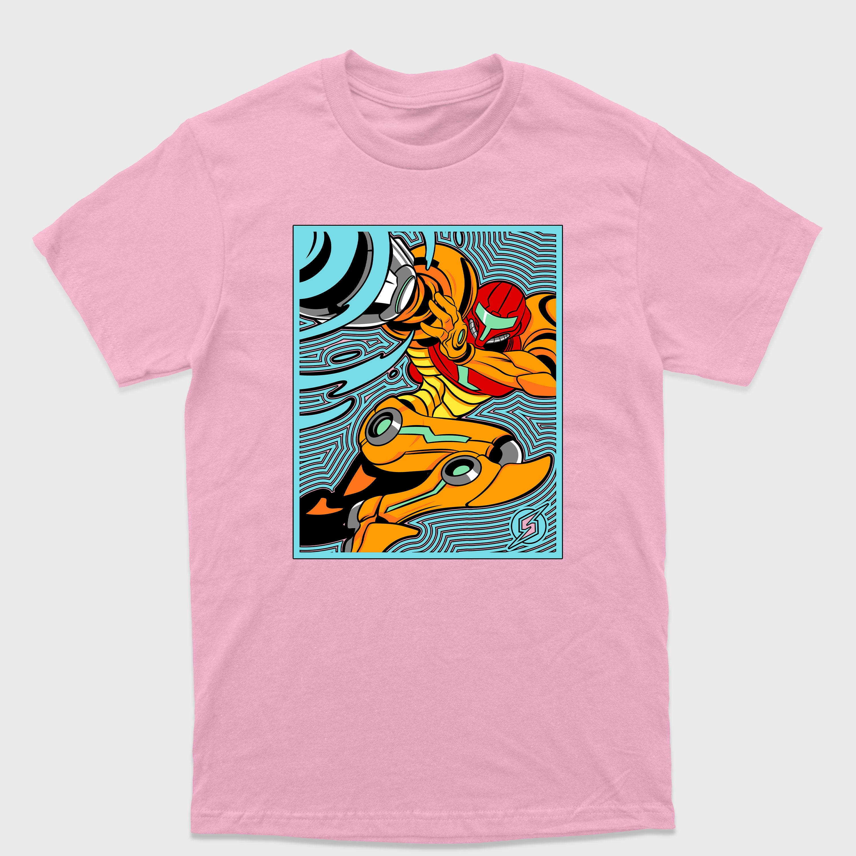 Camiseta Básica Samus Metroit Game