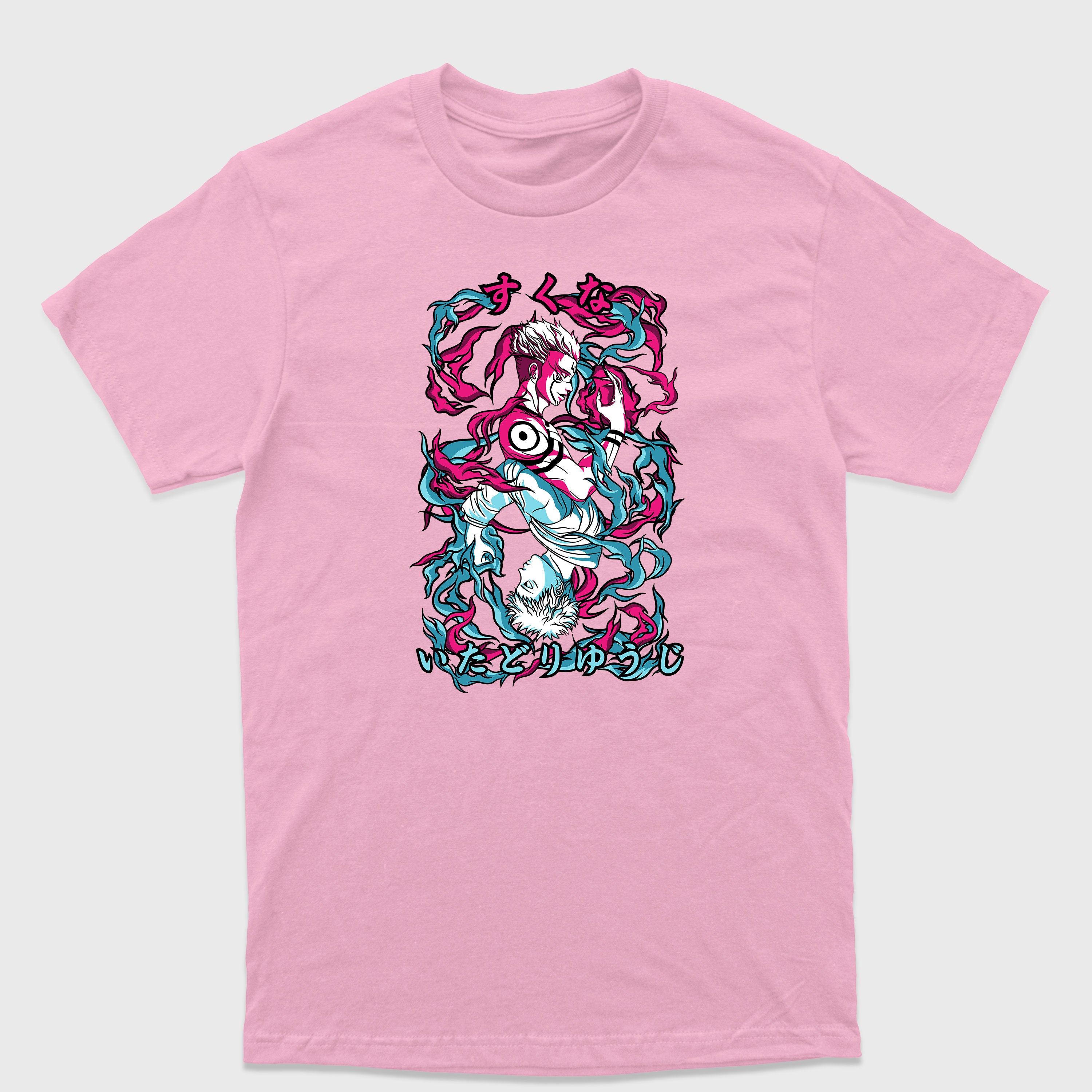 Camiseta Básica Yuji e Sukuna Jujutsu Kaisen