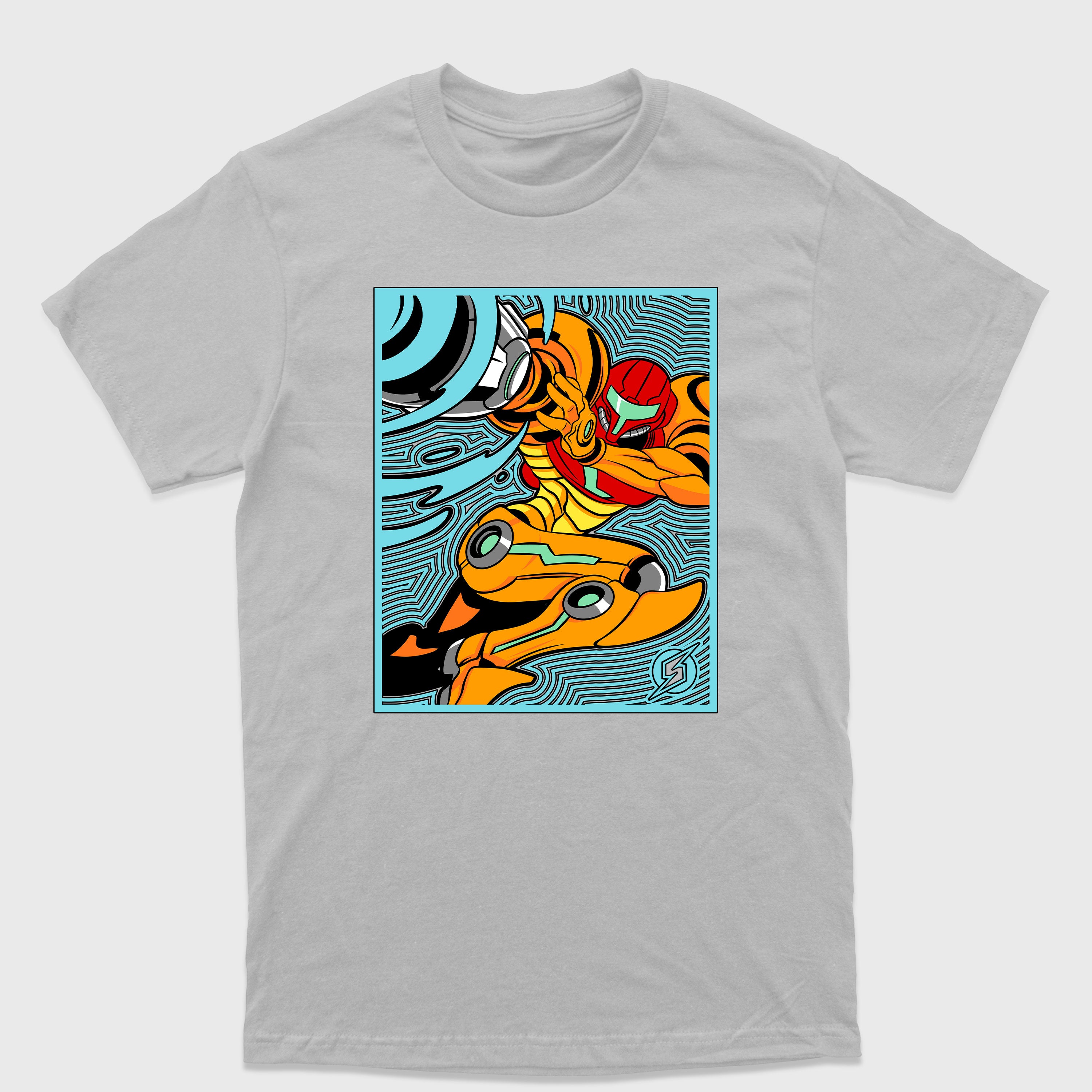 Camiseta Básica Samus Metroit Game