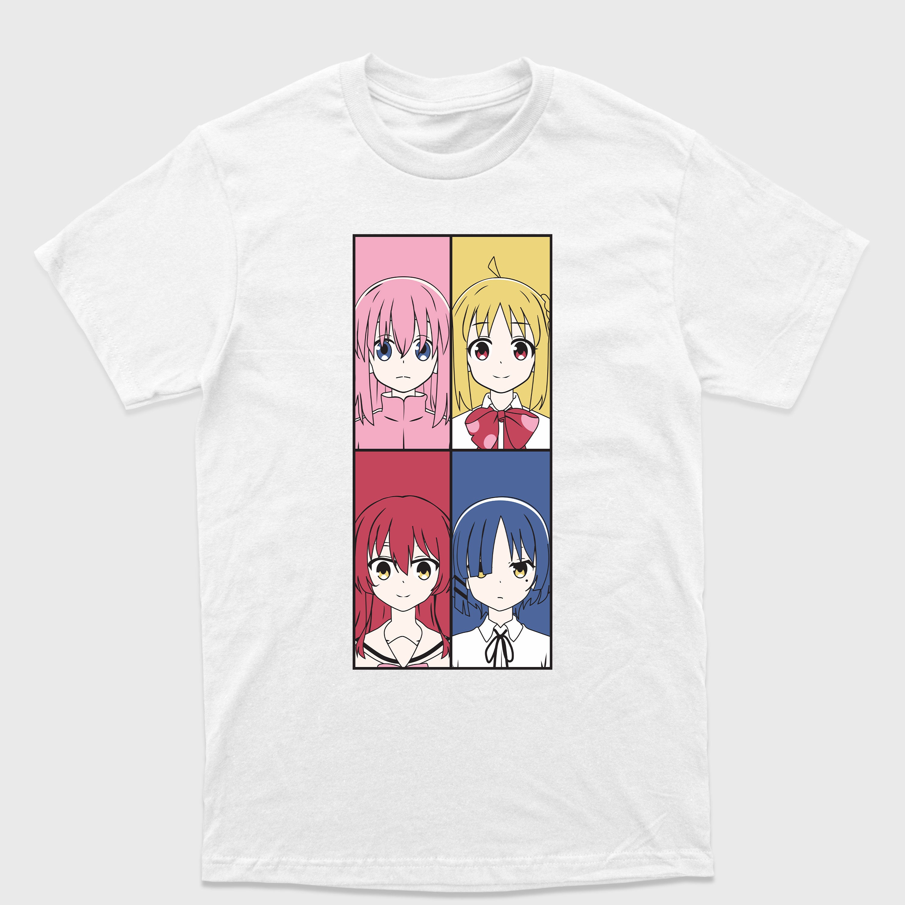 Camiseta Básica Goto Nijika Kita Ryo Bocchi the Rock