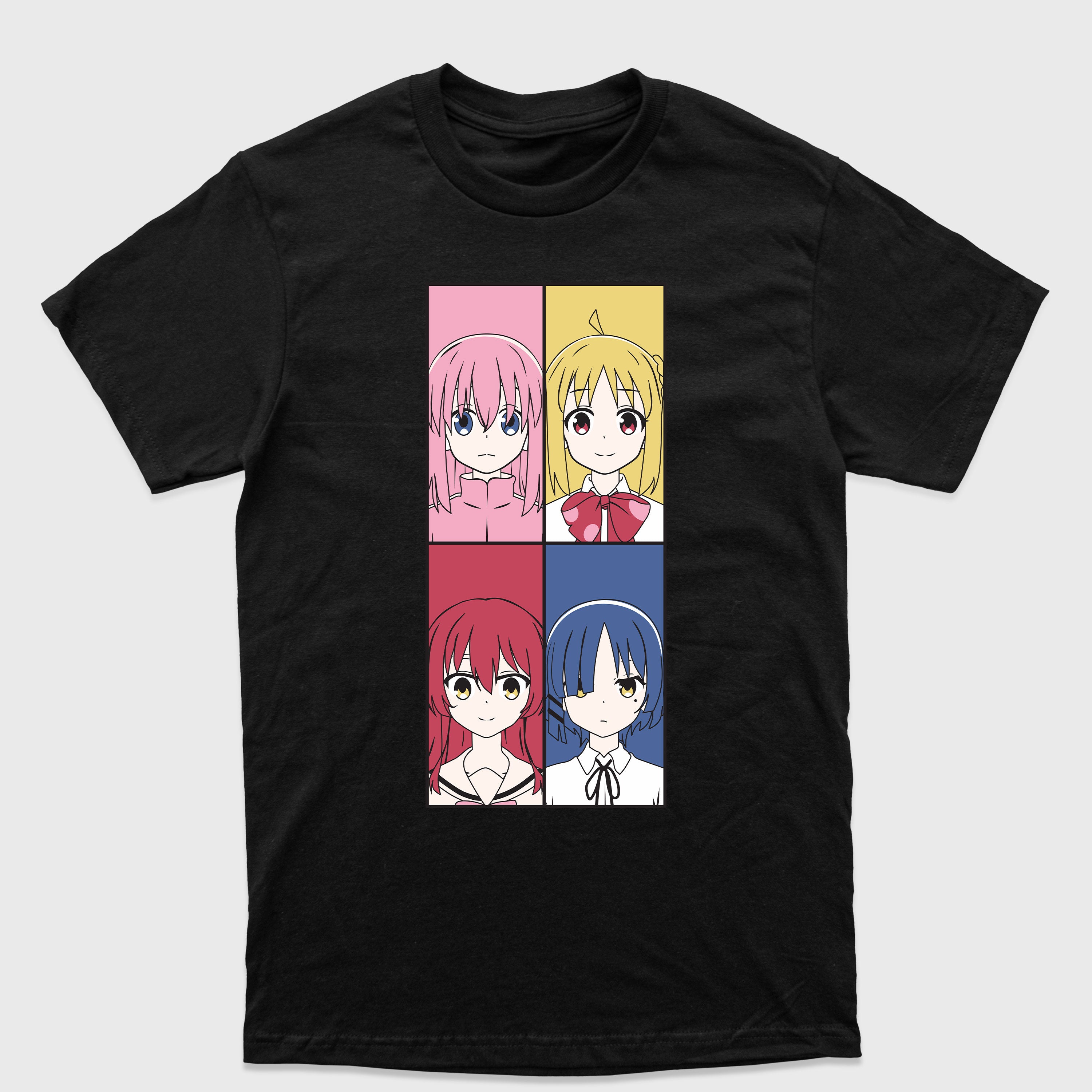 Camiseta Básica Goto Nijika Kita Ryo Bocchi the Rock