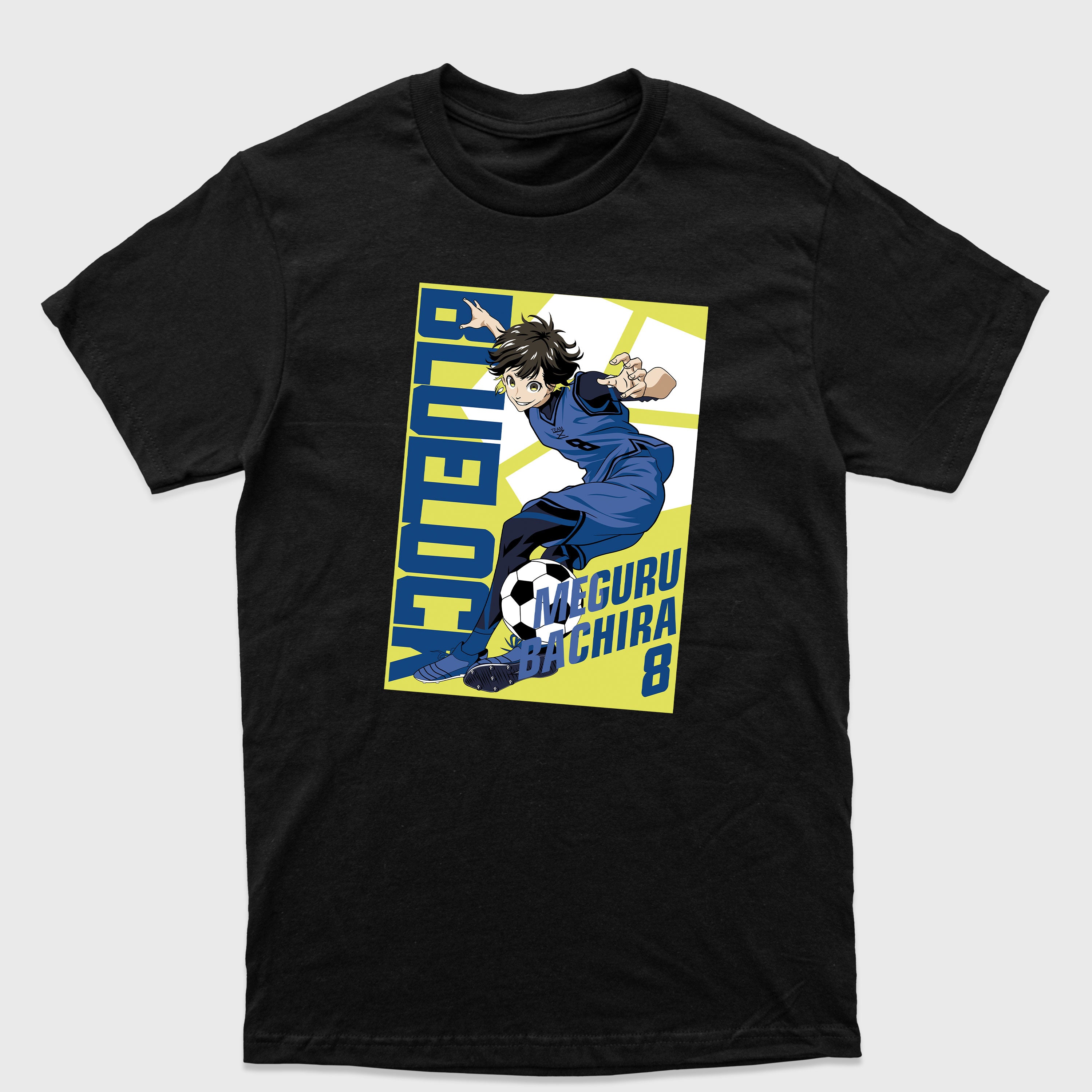 Camiseta Básica Meguru Bachira Blue Lock