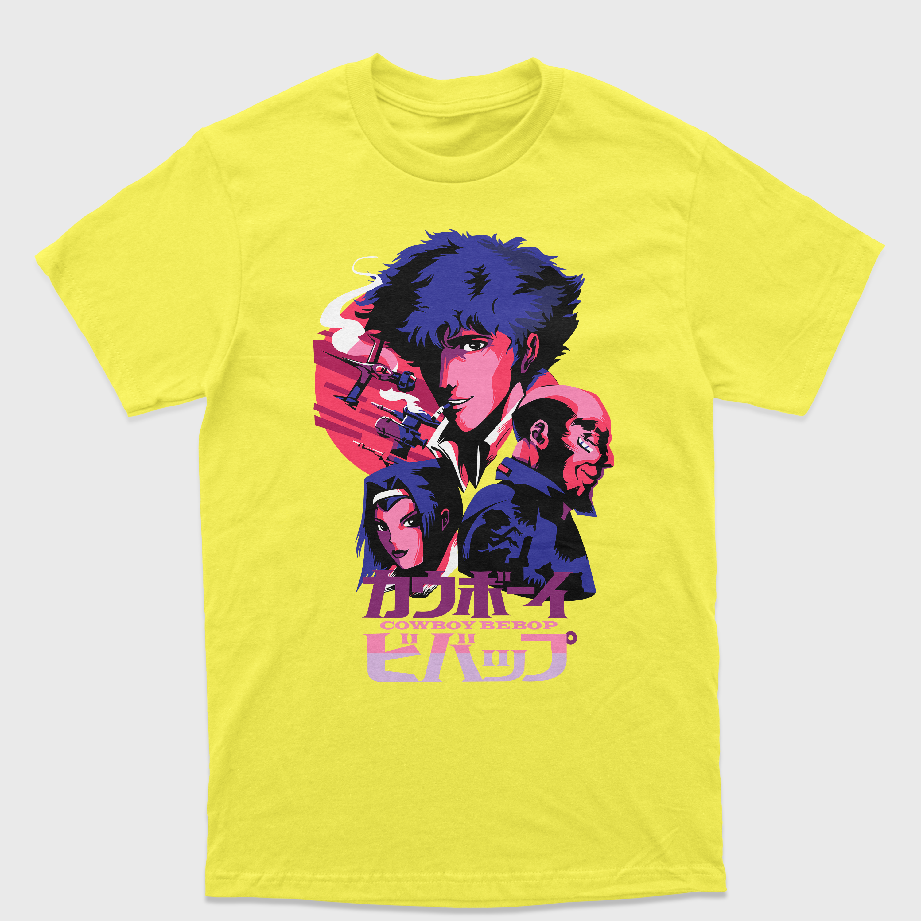 Camiseta Anime Cowboy Bepop Personagens