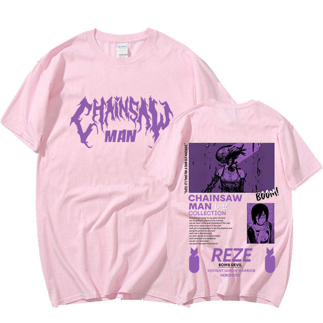 Camiseta Básica Reze Bomb Devil Chainsaw Man