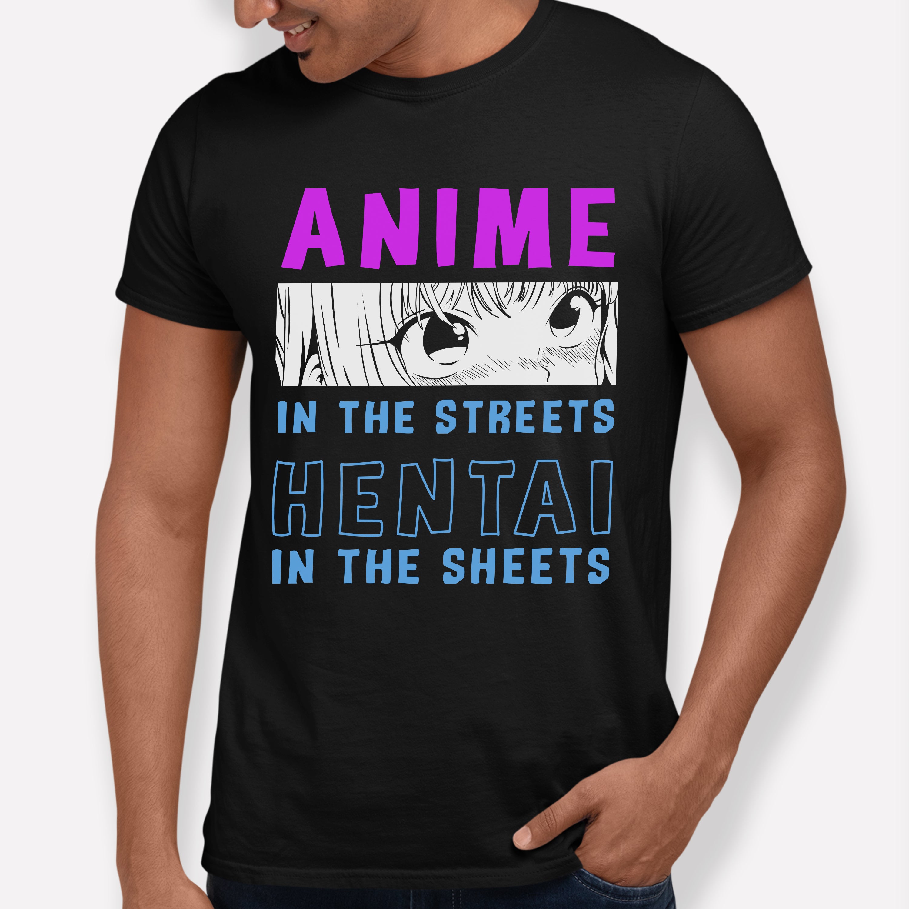 Camiseta Básica Anime Hentai Eyes