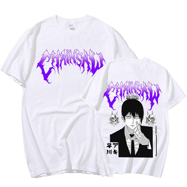 Camiseta Básica Aki Hayakawa Chainsaw Man