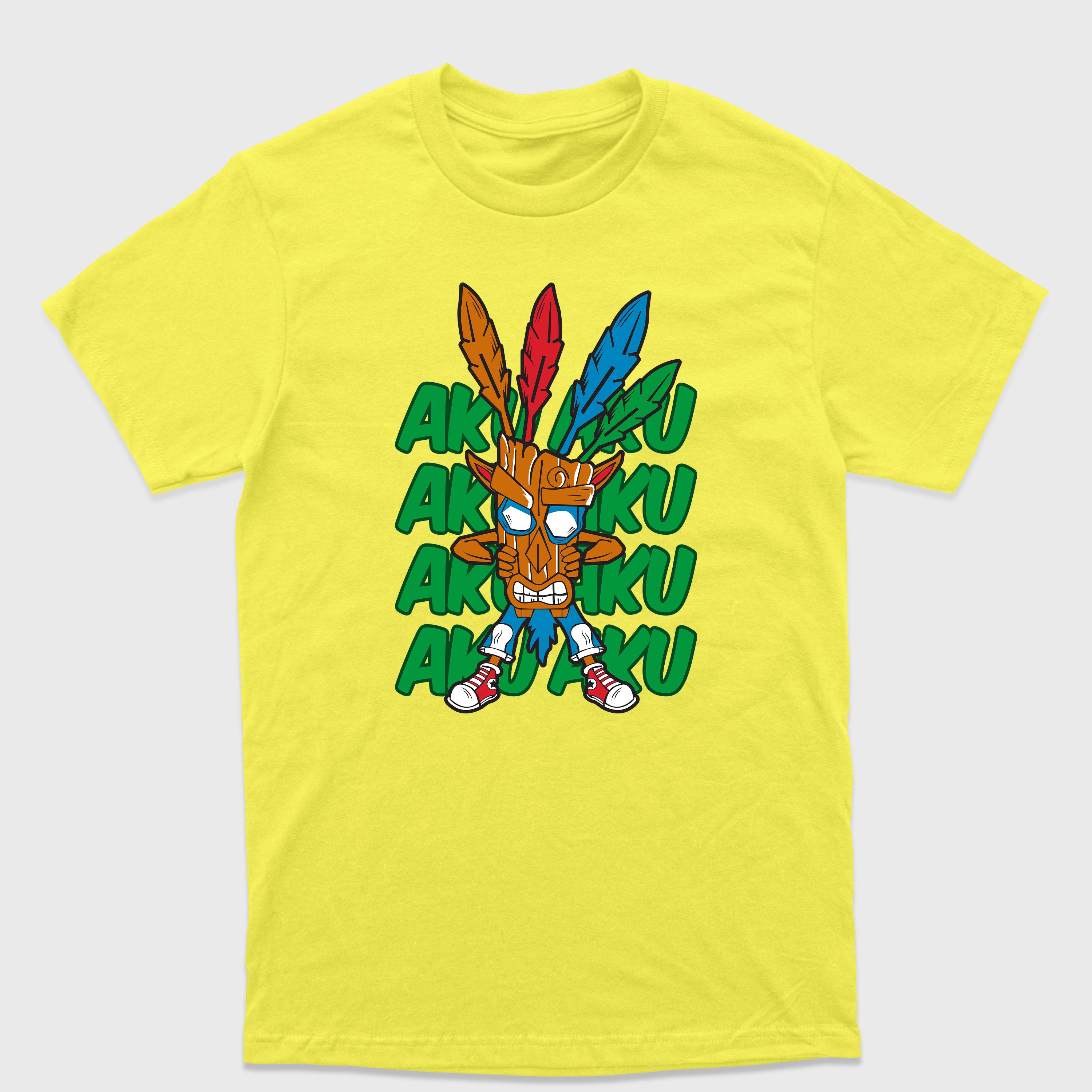 Camiseta Básica Crash e a Máscara Aku Aku